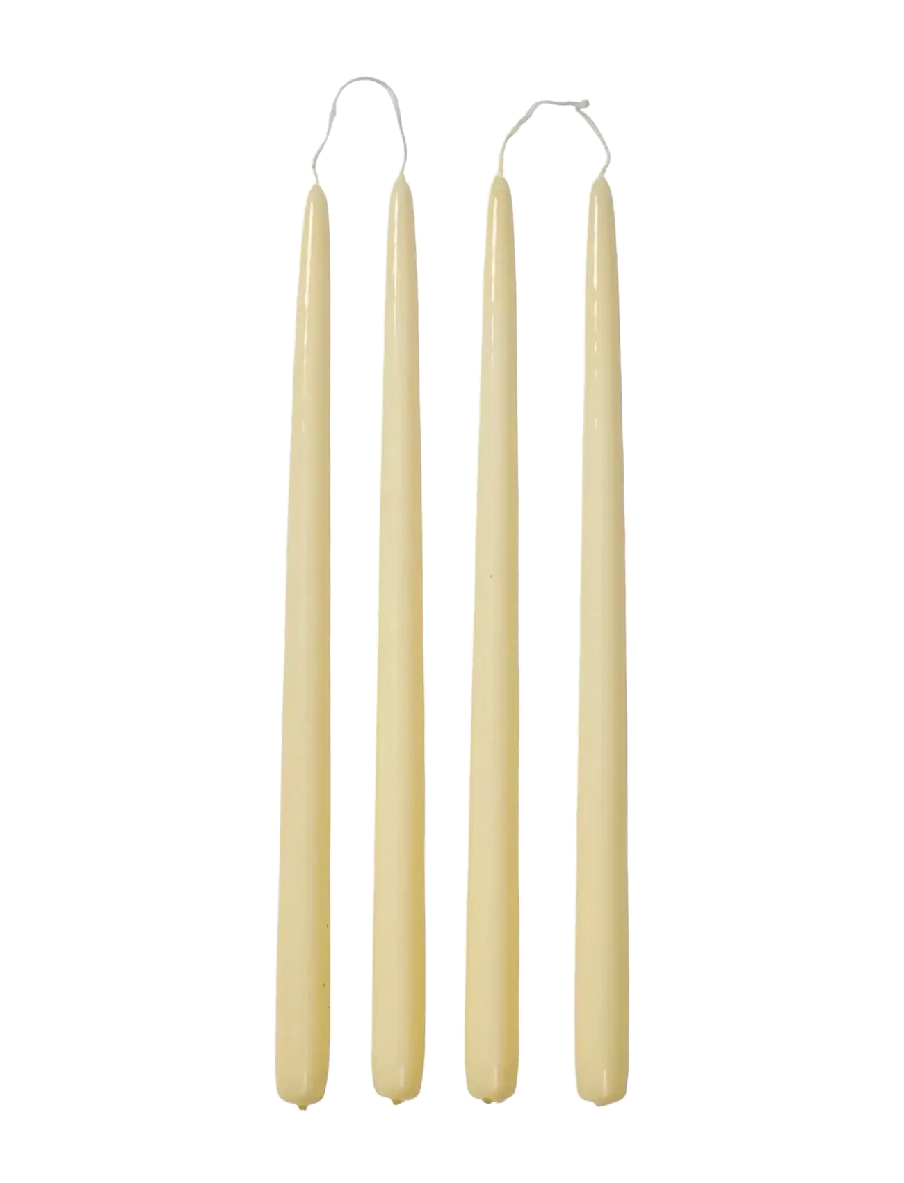 Broste Copenhagen Smooth Taper Candle - Stearinlys - YELLOW / cream