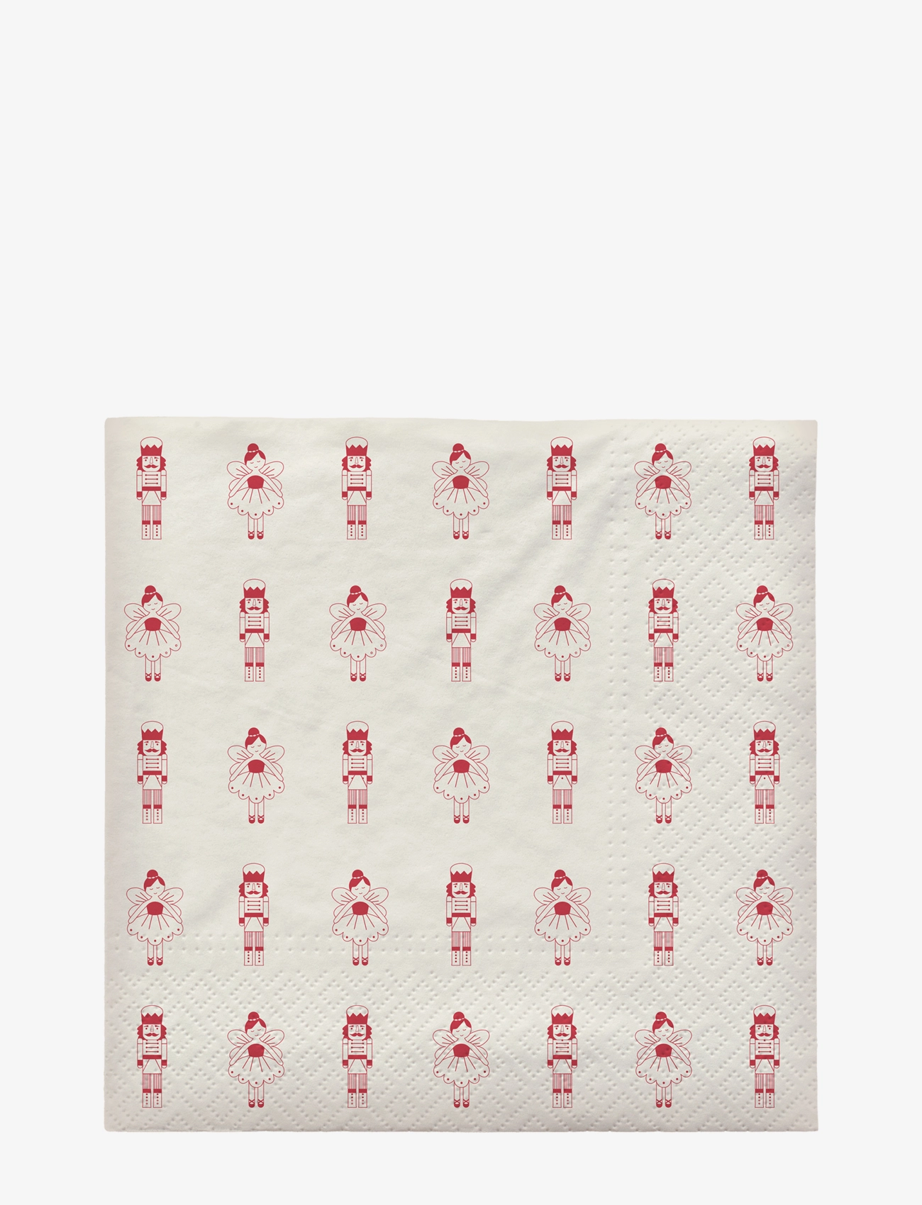 Broste Copenhagen Fairy Tale Paper Napkin - Broste Copenhagen - POMPEIAN RED/OFF WHITE / red