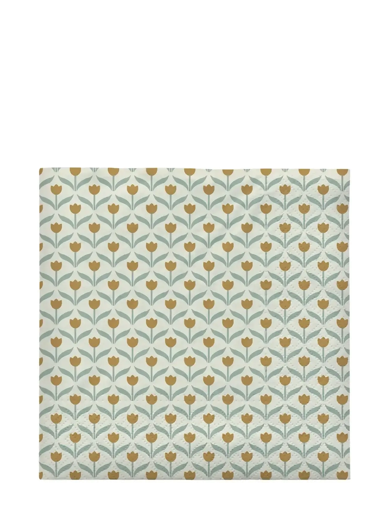 Broste Copenhagen Tulip Paper Napkin, Paper Serviet, Grøn, Str: L 33CM