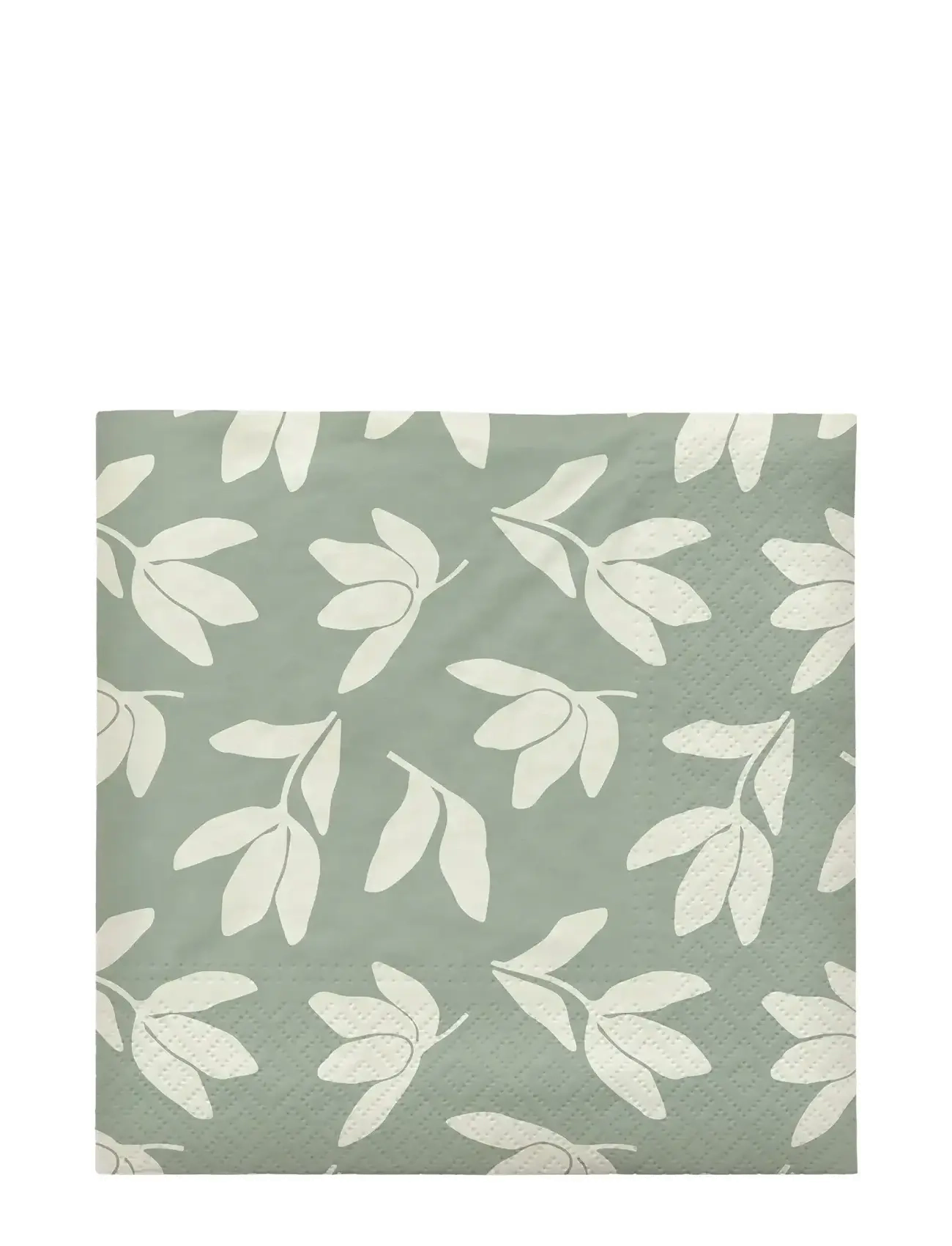 Broste Copenhagen Herbert Paper Napkin, Paper Serviet, Grøn, Str: L 33CM
