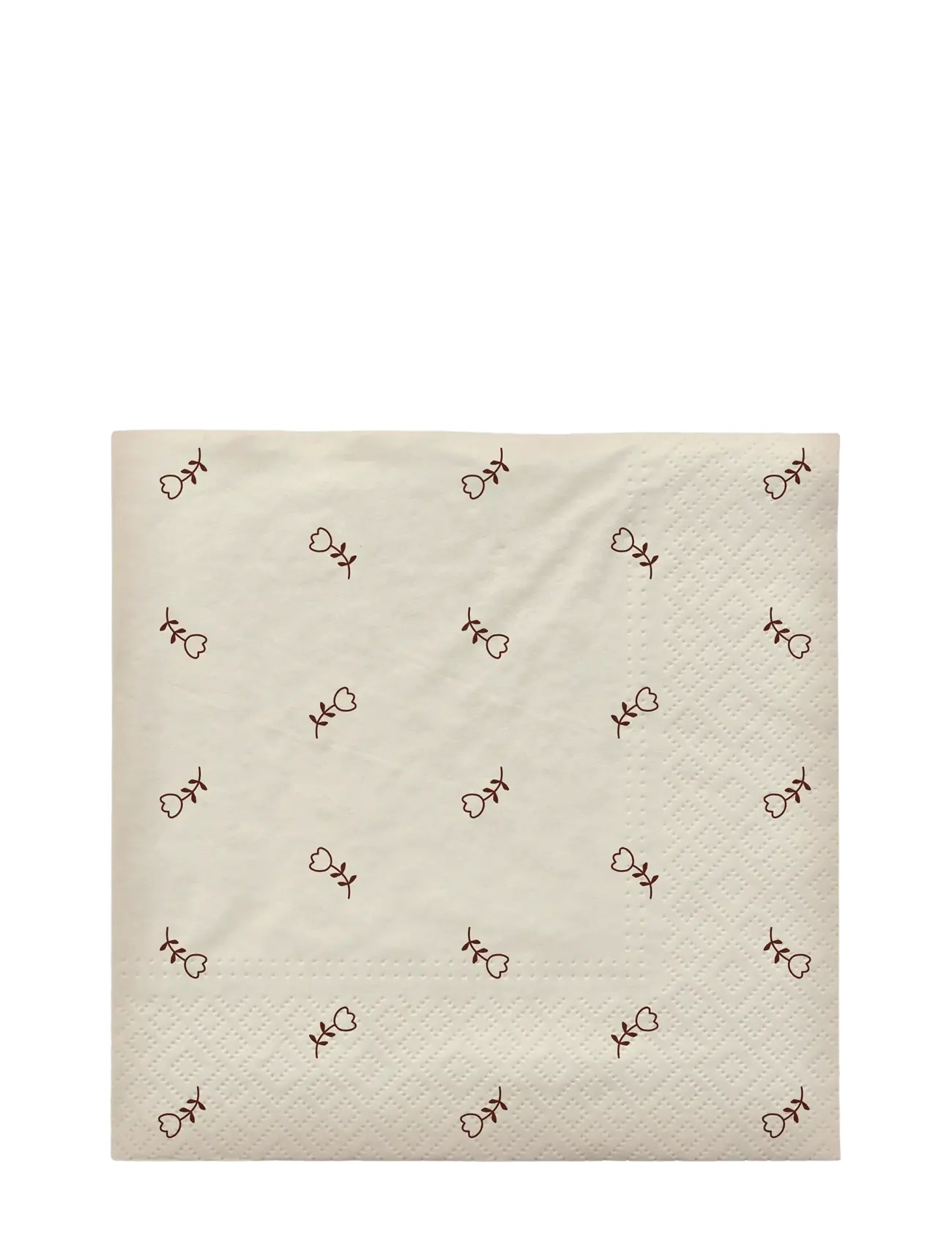 Broste Copenhagen Mai Paper Napkin, Paper Serviet, Creme, Str: L33CM