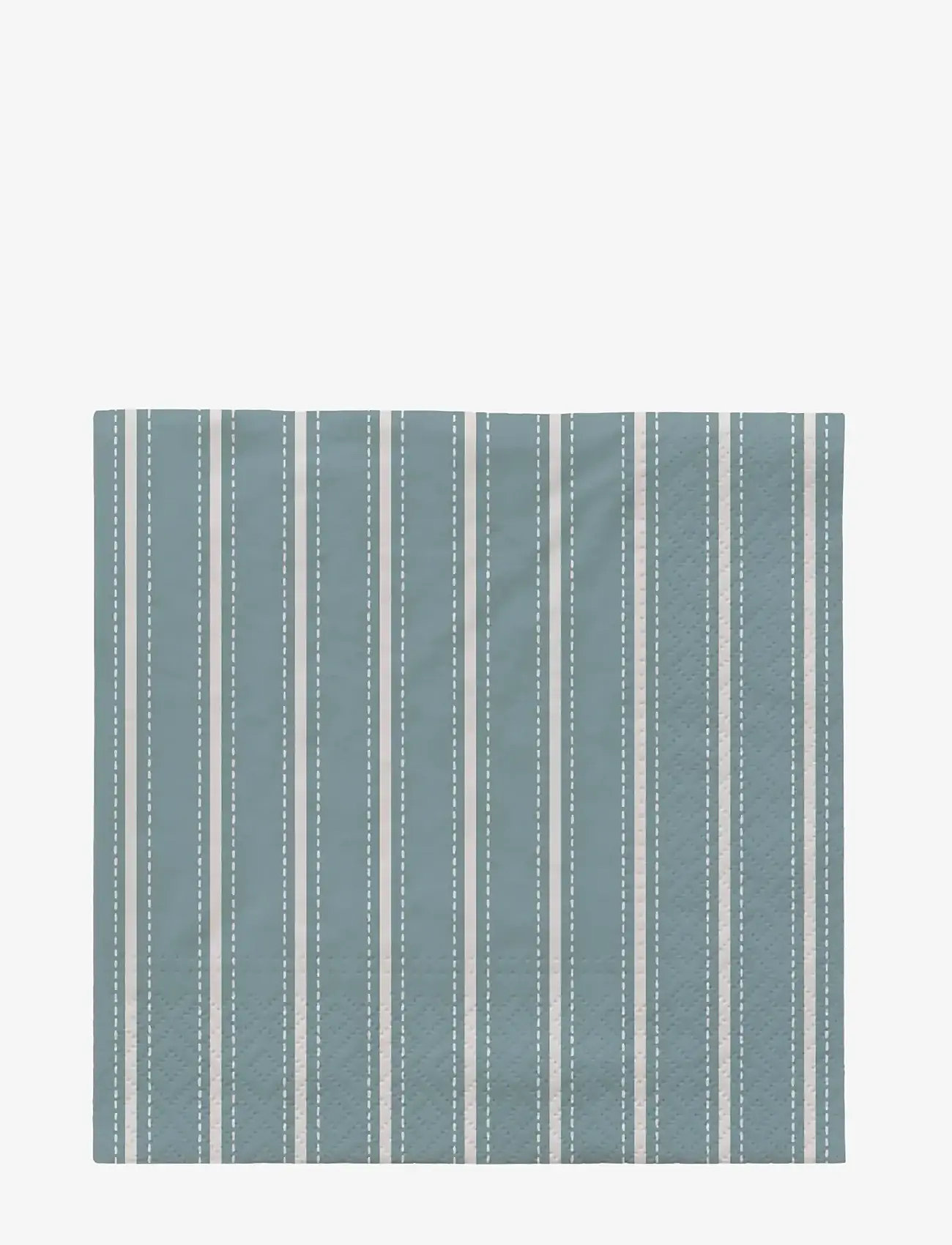 Broste Copenhagen - Dolly Paper Napkin - papierservietten - light blue/white - 0