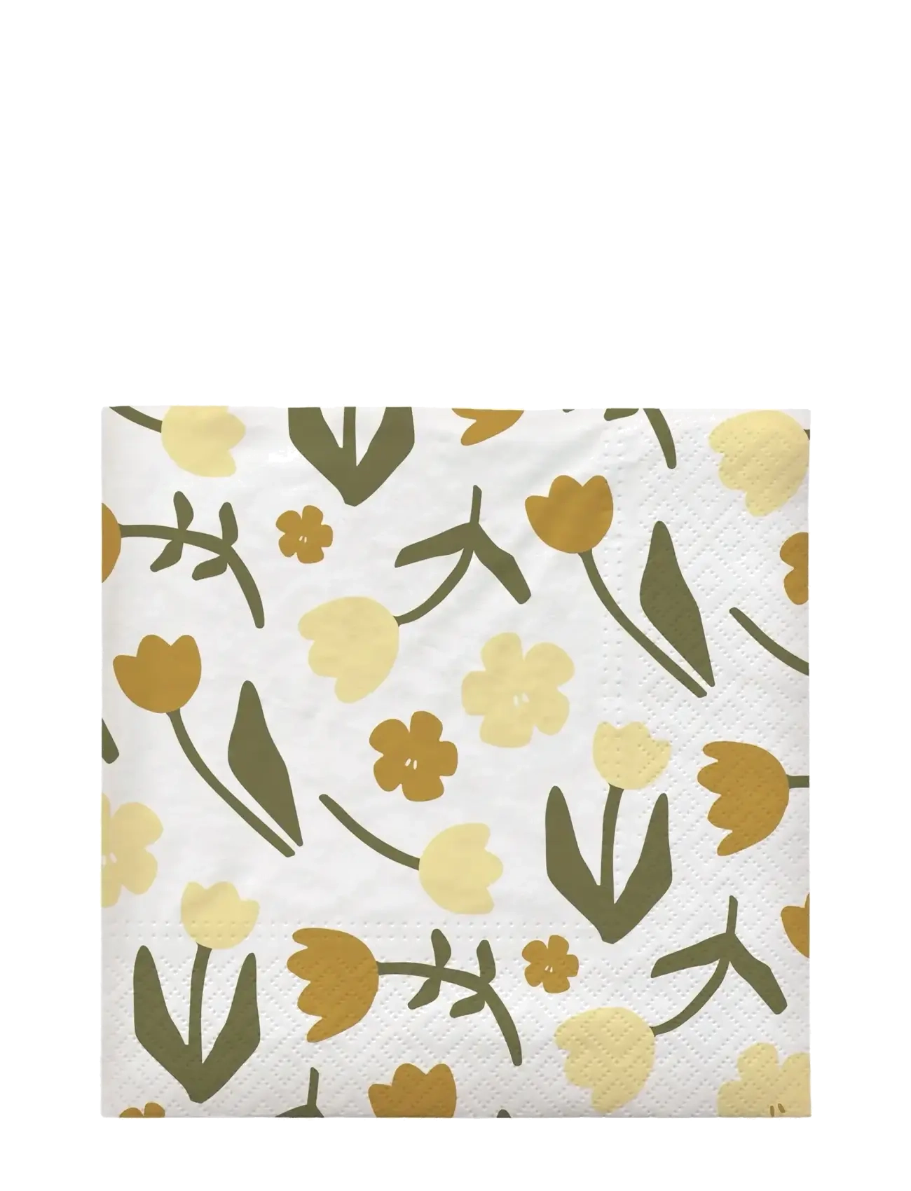 Broste Copenhagen Rosita Paper Napkin - Küchentextilien - WHITE / white