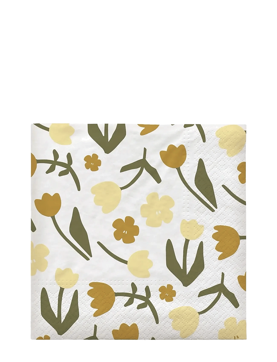 Broste Copenhagen - Rosita Paper Napkin - papierservietten - white - 0