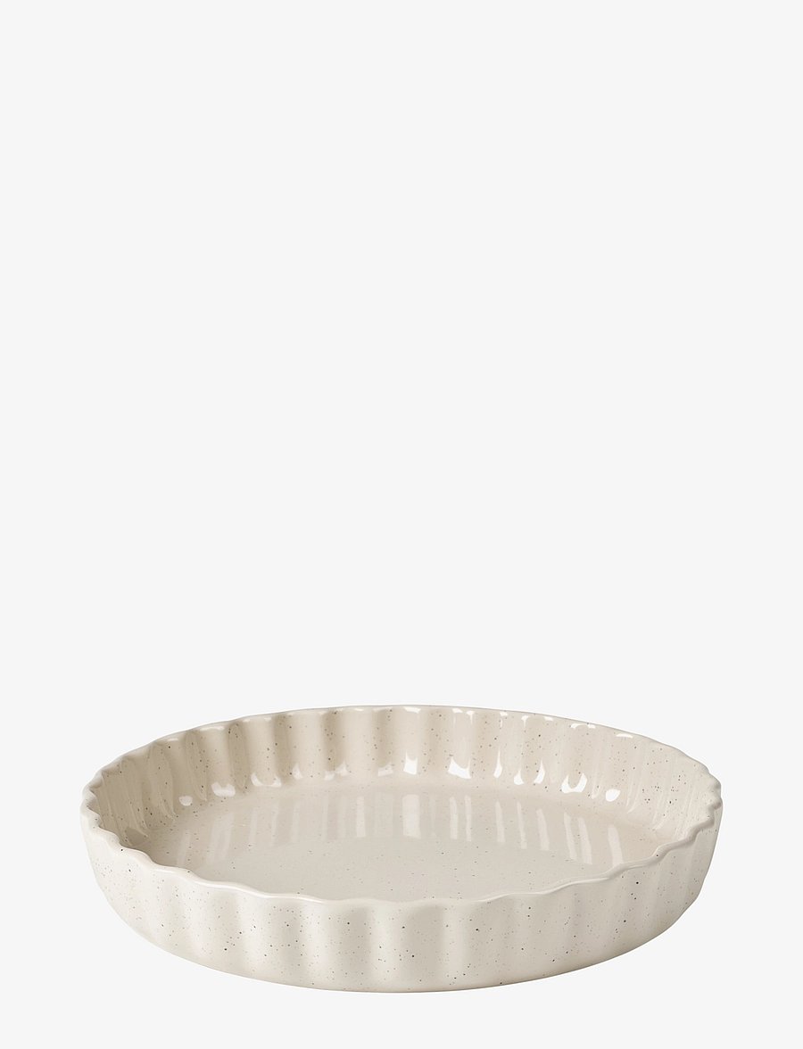 Broste Copenhagen - Vig Ovenware Flan Dish - ahjuvormid - beige - 0