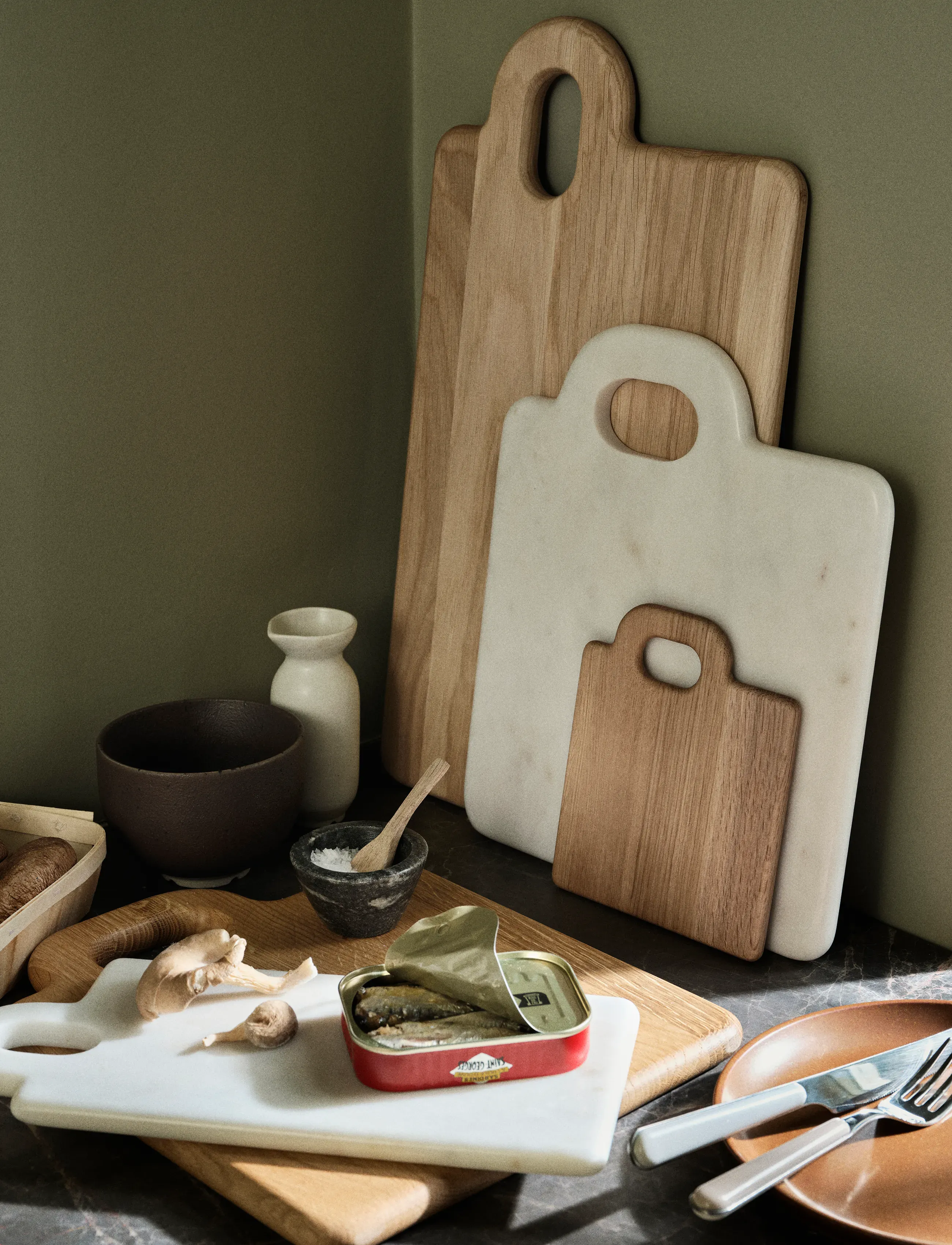 Broste Copenhagen Olina Chopping Board, L 14 cm, Kitchen Tools - Cutting Boards, Homeware