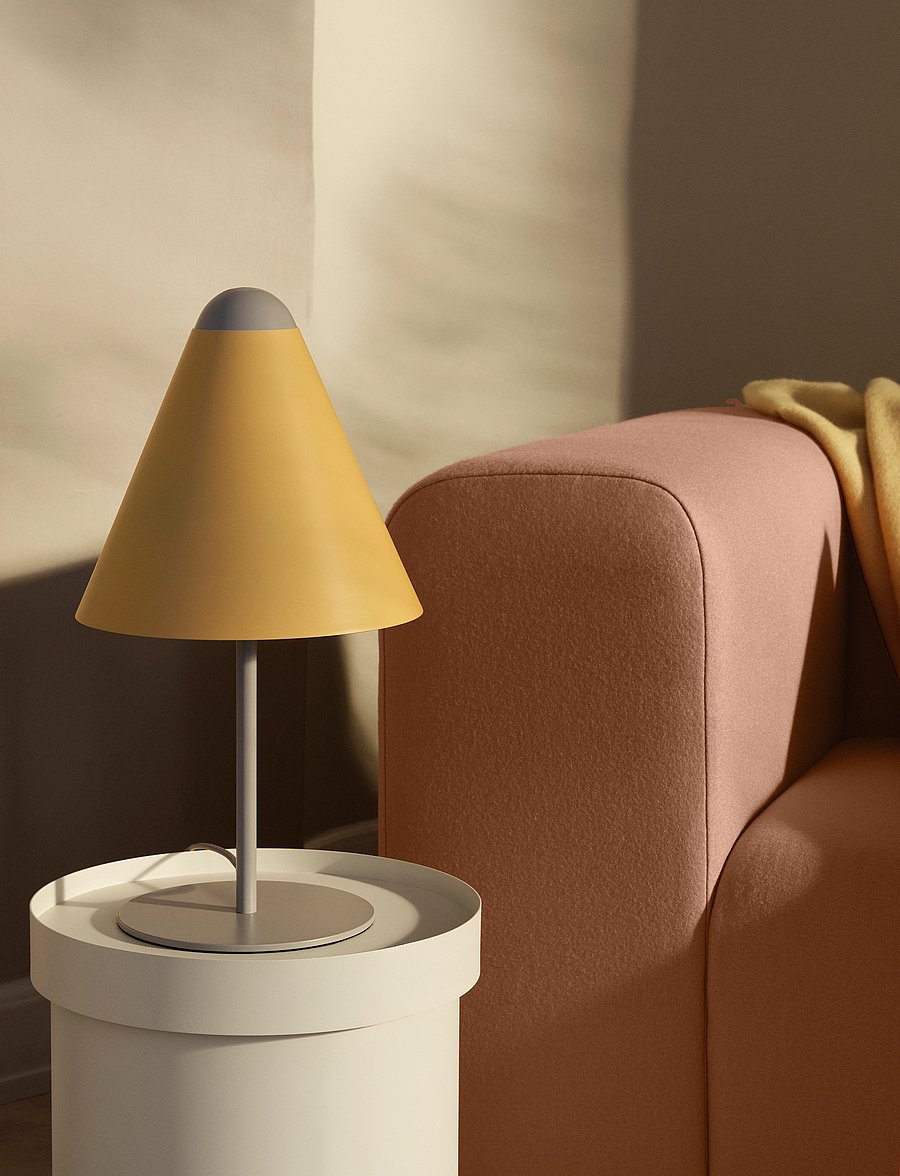 Broste Copenhagen - Gine Lampshade S - lambikuplid - pale banana yellow - 0