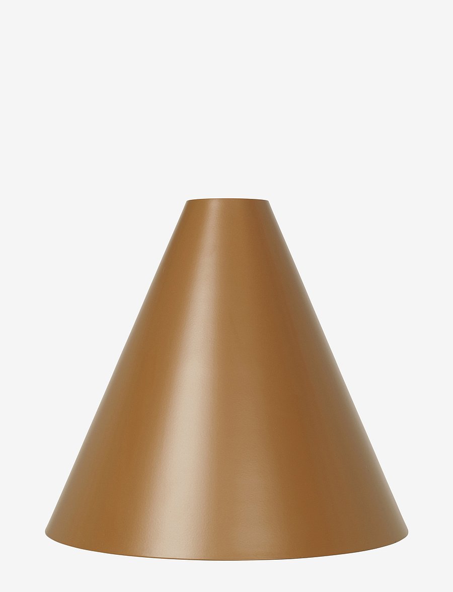 Broste Copenhagen - Gine Lampshade L - lambikuplid - golden brovn - 0