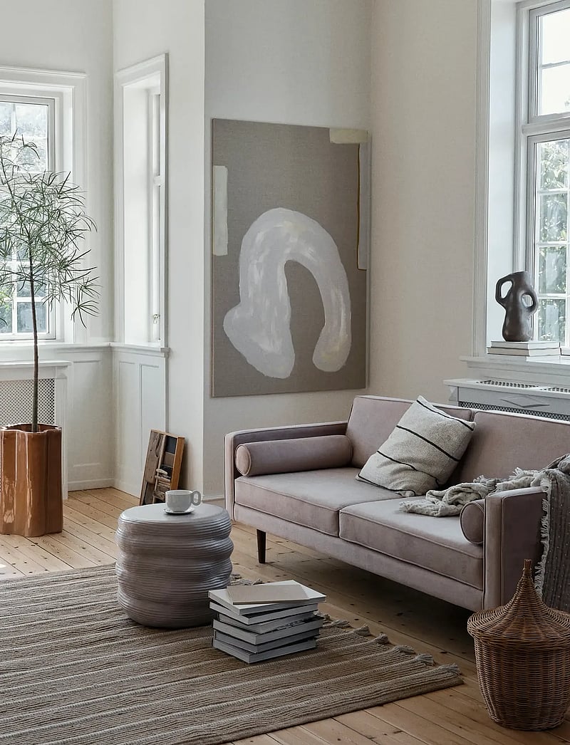 Broste Copenhagen - Sigrid Cushion Cover - madalaimad hinnad - light beige/black - 1