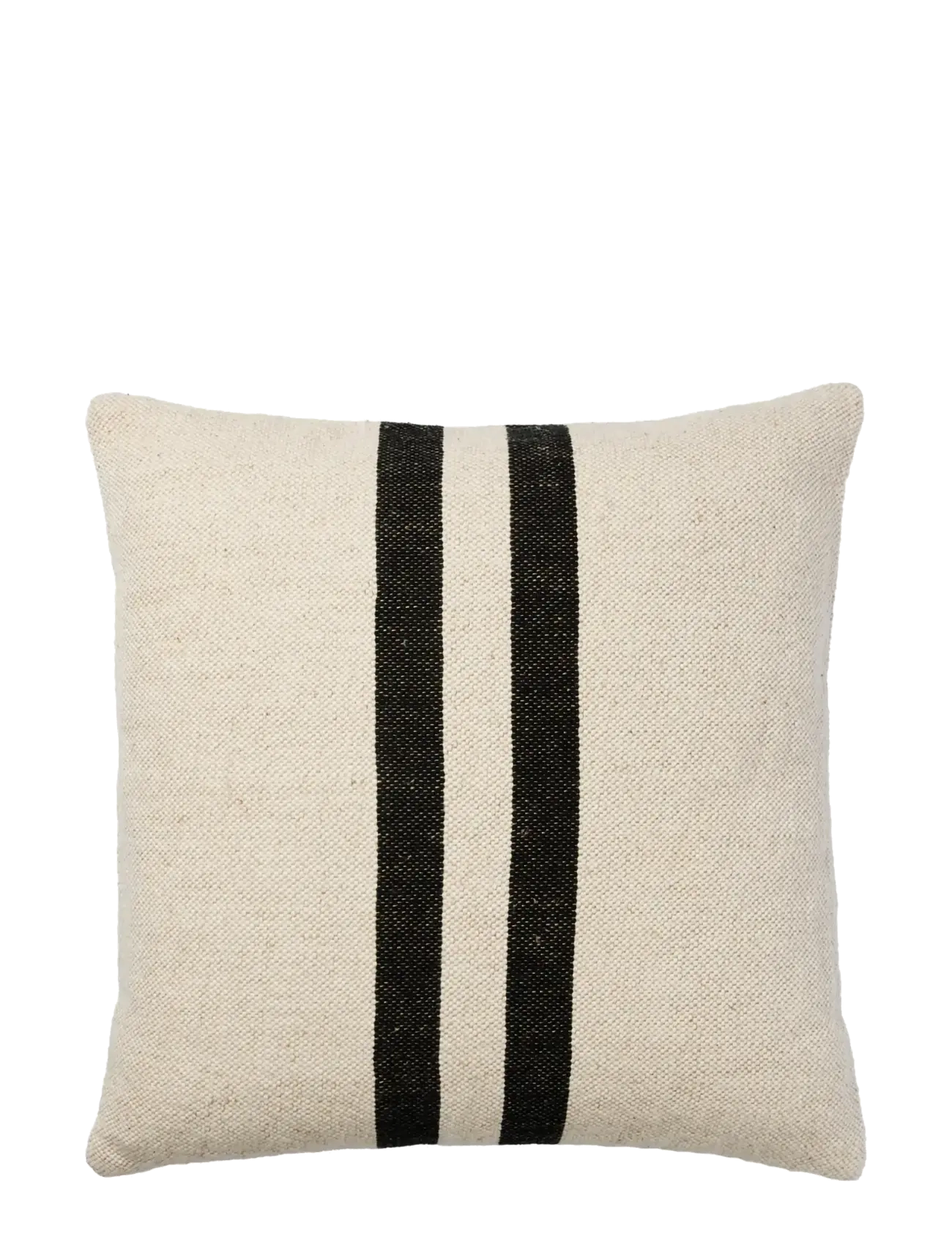 Broste Copenhagen Sigrun Cushion Cover - Tekstiler - LIGHT BEIGE/BLACK / beige