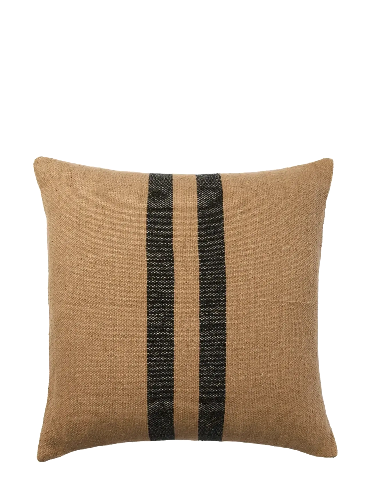 Broste Copenhagen Sigrun Cushion Cover - Textiles - BROWN KELP/BLACK / brown