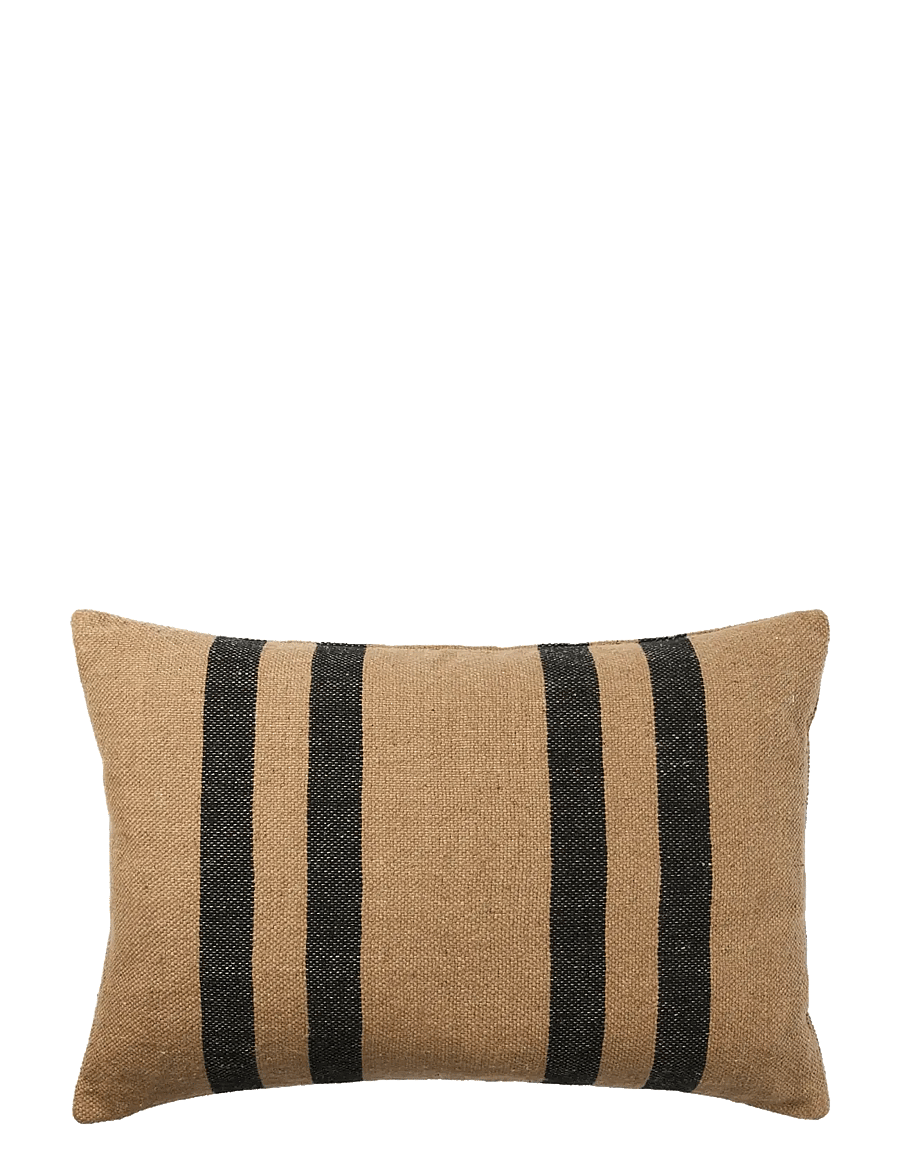 Broste Copenhagen - Sigrun Cushion Cover - padjakatted - brown kelp/black - 1