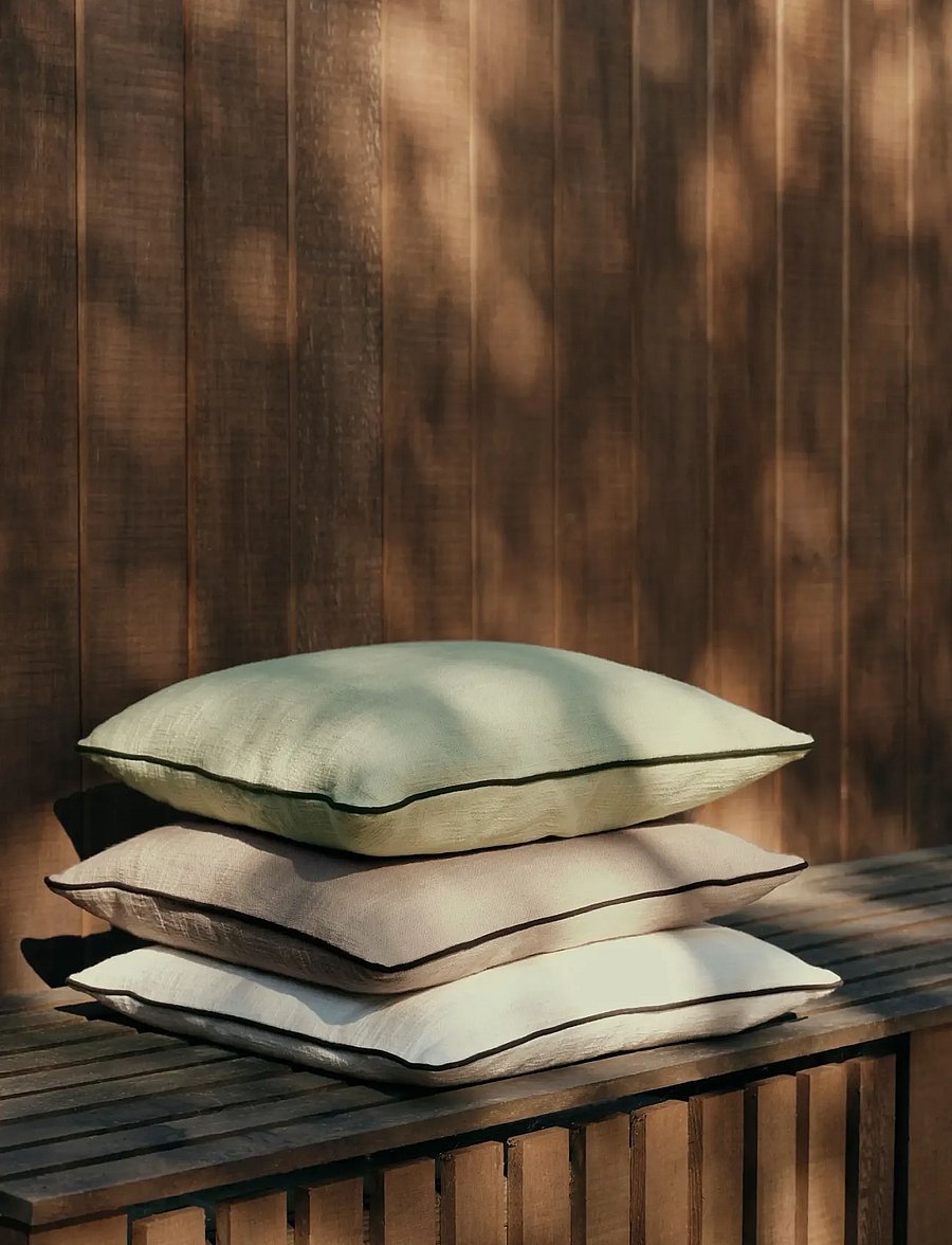 Broste Copenhagen - Maja Cushion Cover - padjakatted - grey - 0