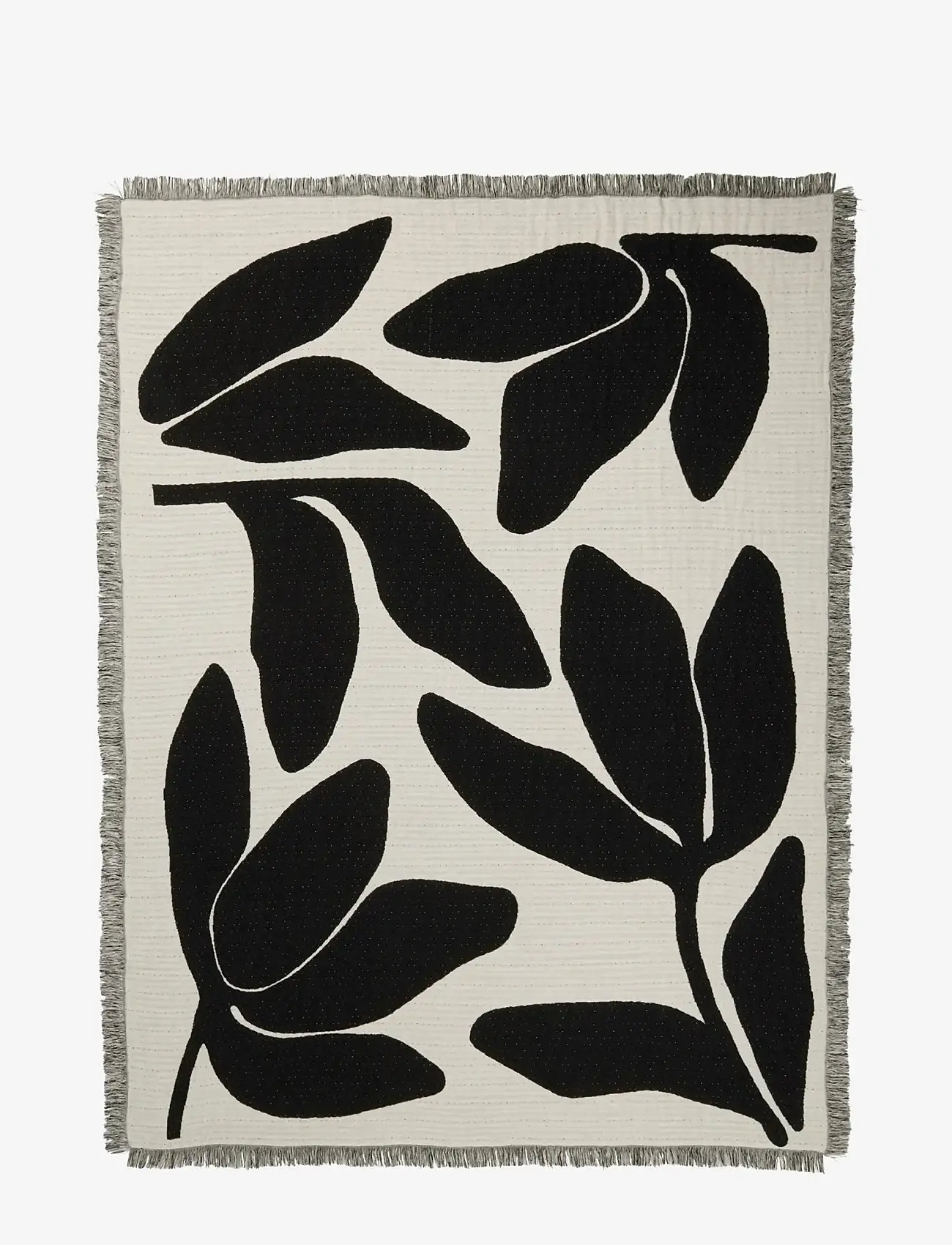 Broste Copenhagen - Herbert Throw - filtar & plädar - black - 0