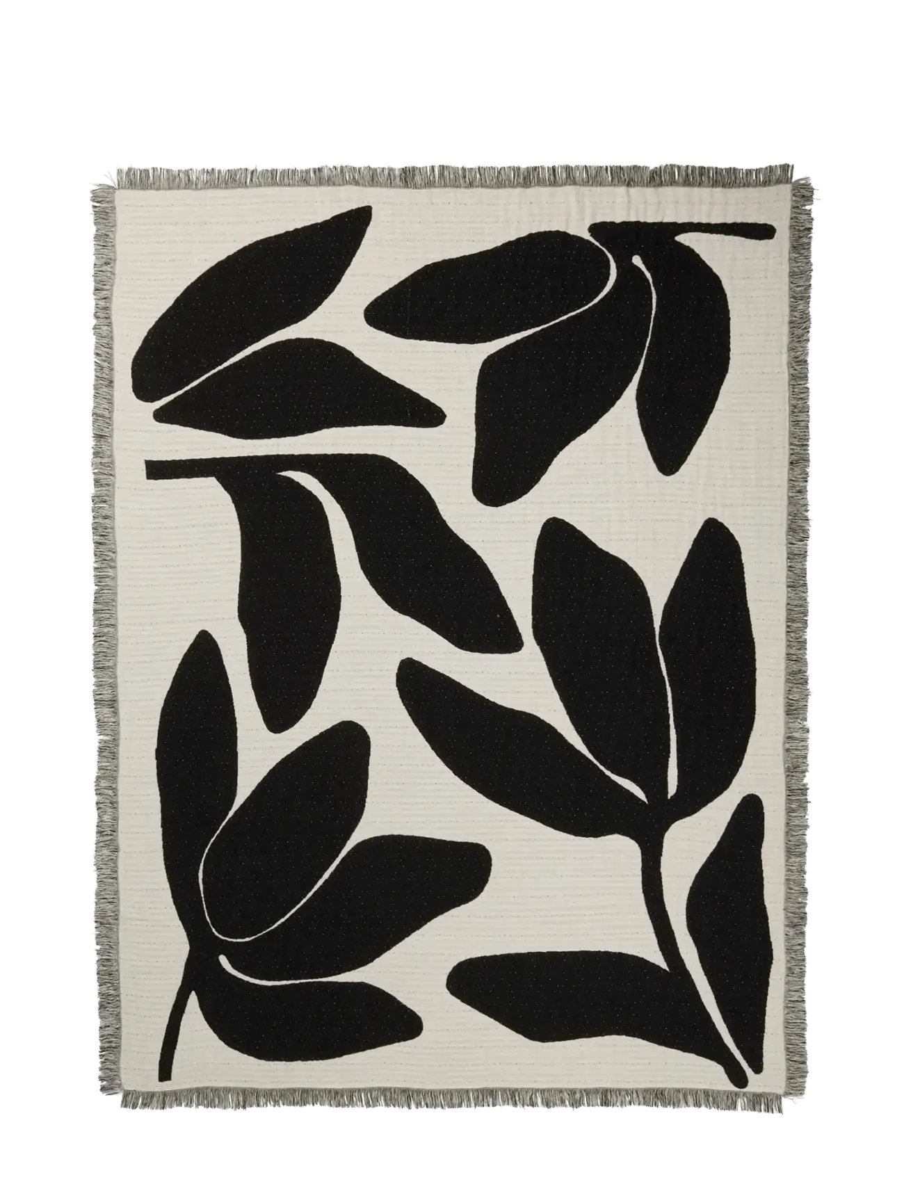 Broste Copenhagen Herbert Throw - Neuheiten - BLACK / multi