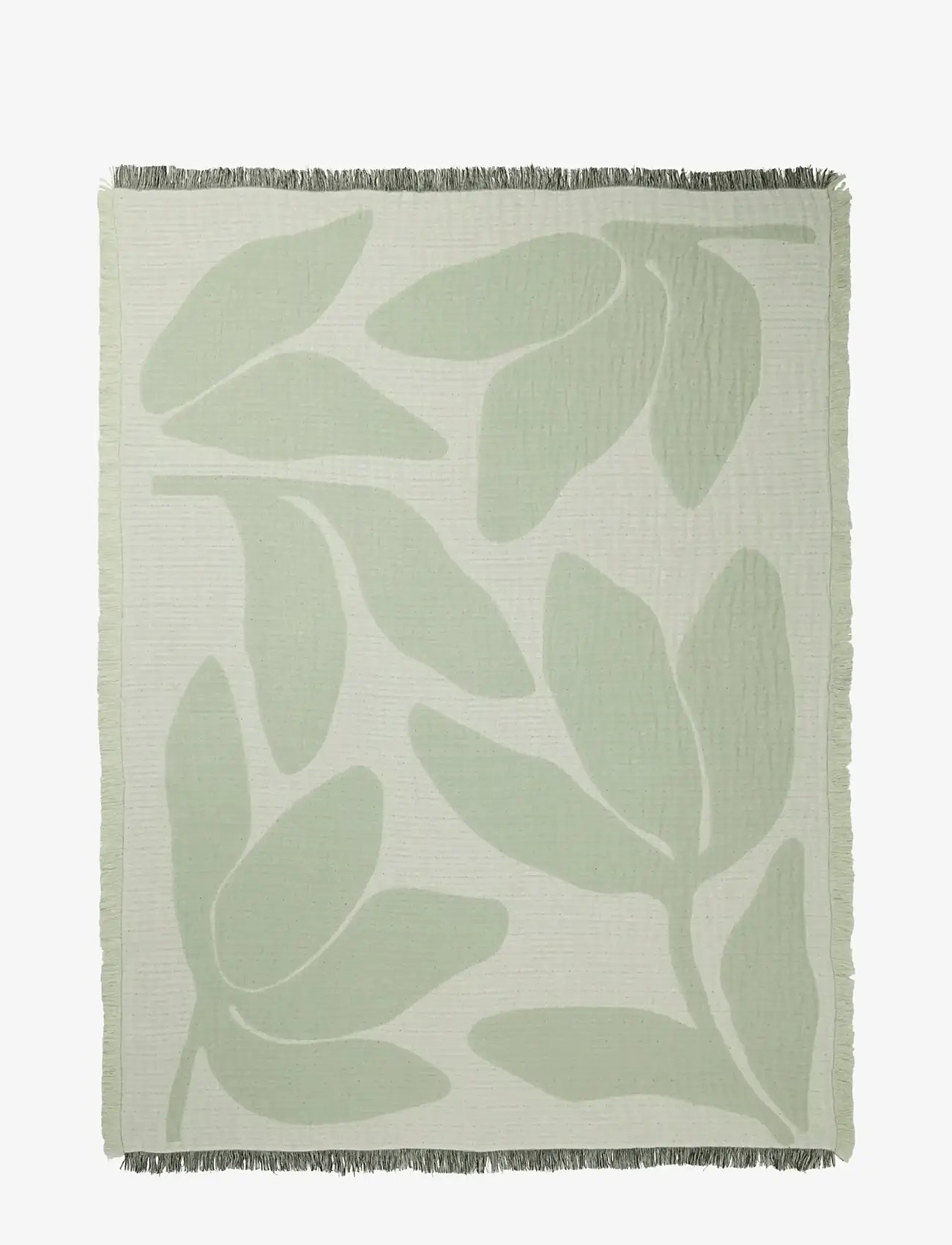 Broste Copenhagen - Herbert Throw - blankets & throws - green - 0