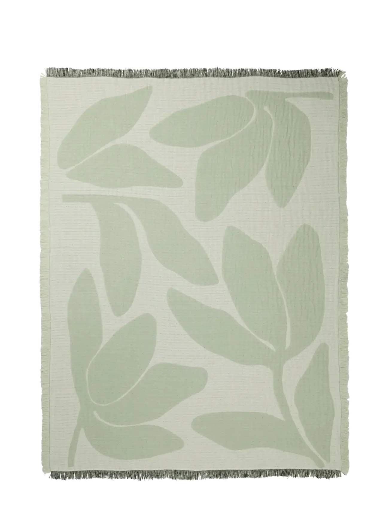 Broste Copenhagen Herbert Throw - Neuheiten - GREEN / green