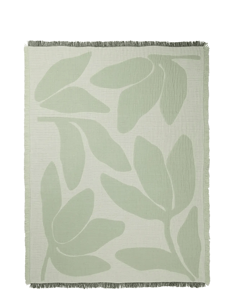 Broste Copenhagen - Herbert Throw - pledai ir užtiesalai - green - 0