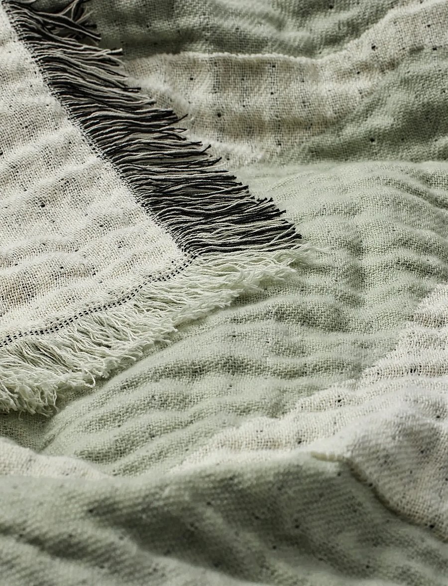 Broste Copenhagen - Herbert Throw - pledai ir užtiesalai - green - 1