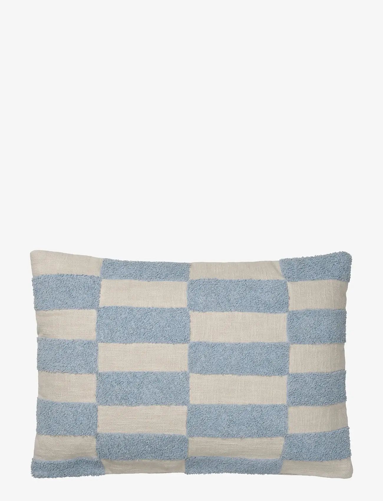 Broste Copenhagen - Jane Cushion Cover - pudebetræk - blue - 0