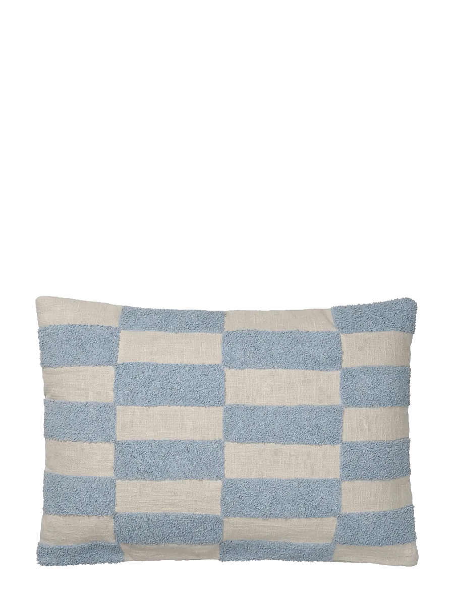 Broste Copenhagen - Jane Cushion Cover - padjakatted - blue - 0