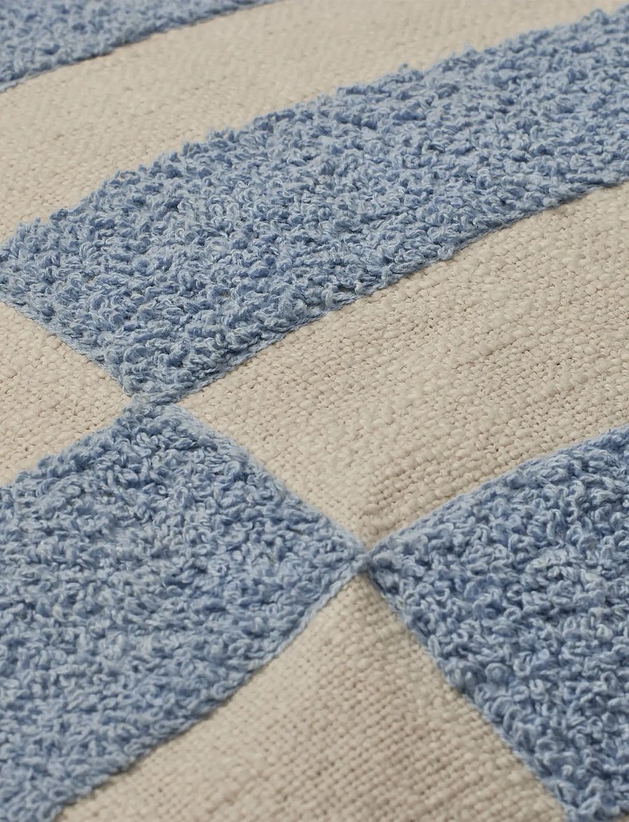 Broste Copenhagen - Jane Cushion Cover - padjakatted - blue - 1