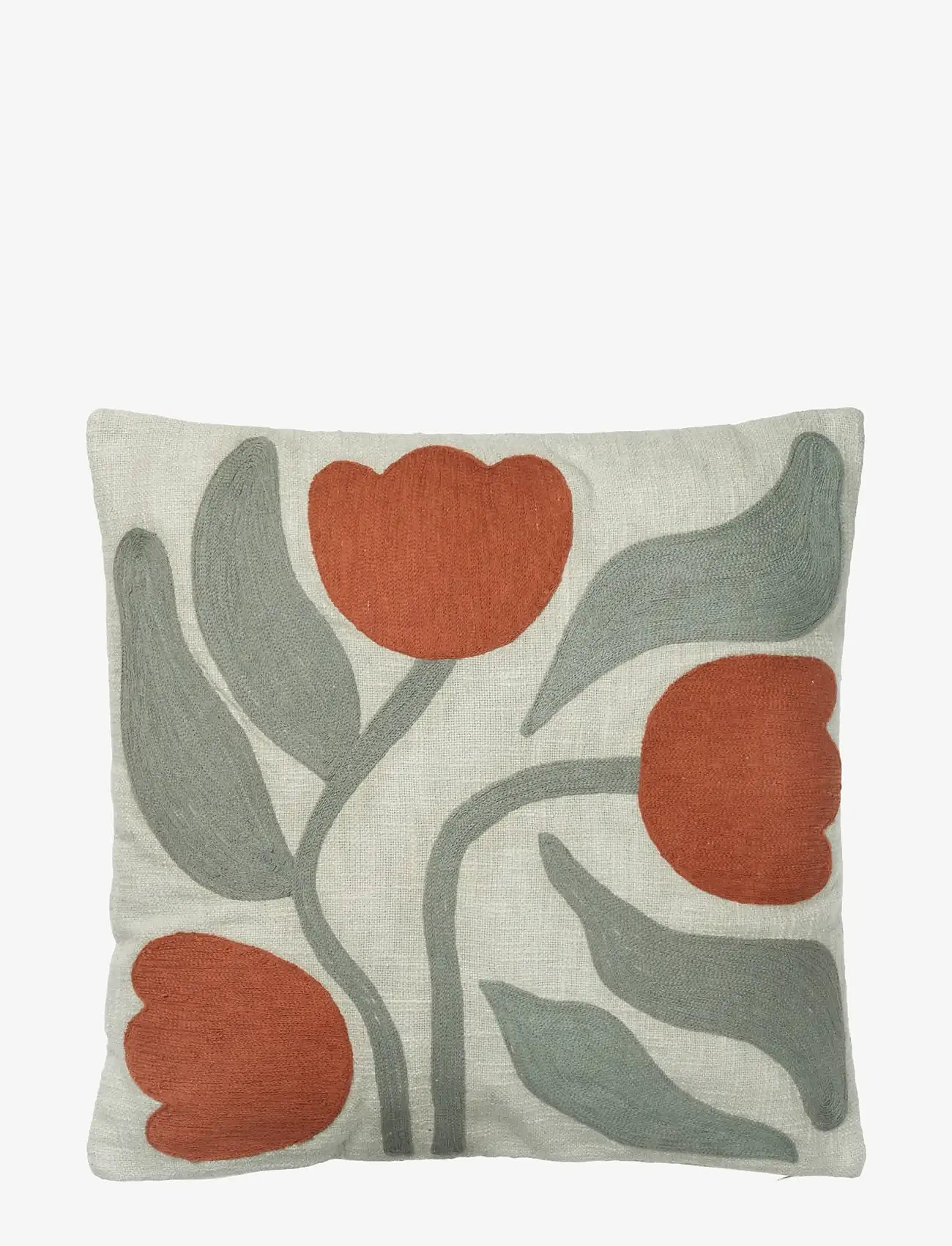 Broste Copenhagen - Dora Cushion Cover - padjakatted - green - 0