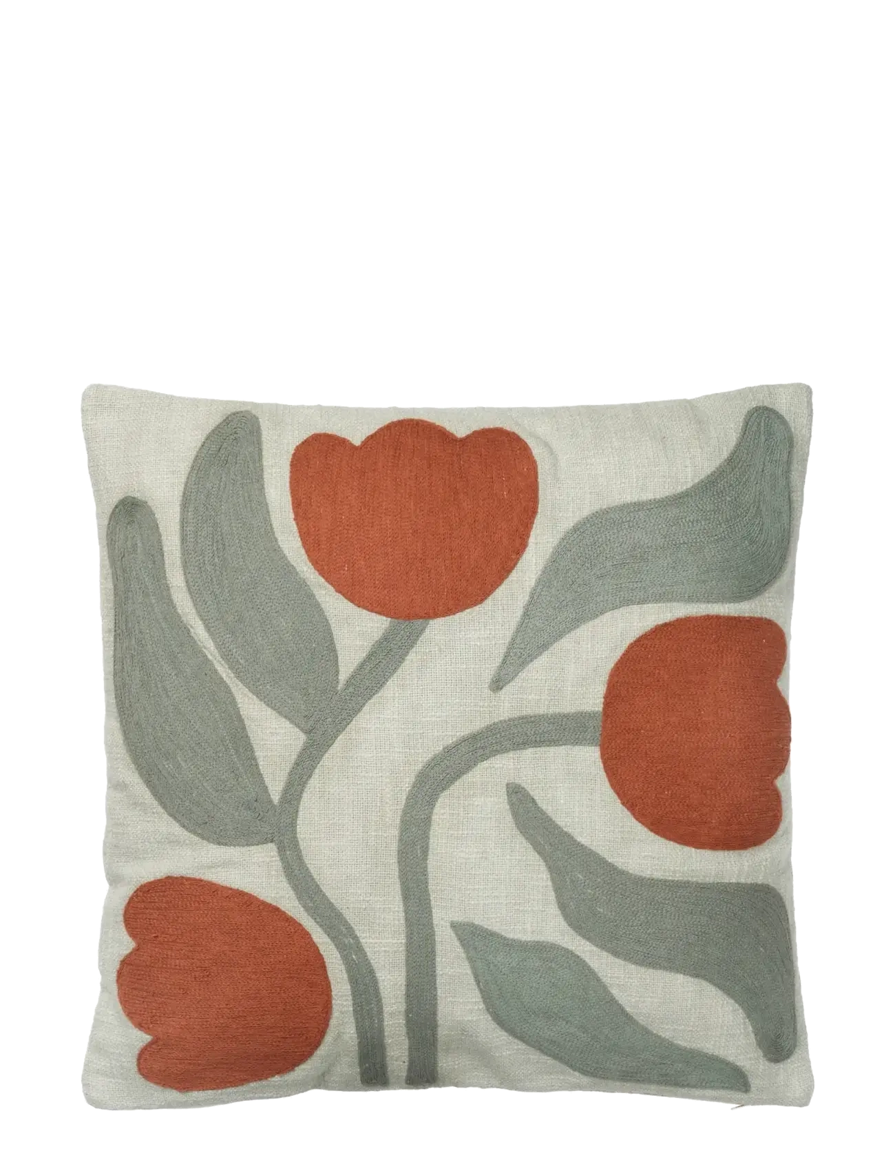 Broste Copenhagen Dora Cushion Cover - Neuheiten - GREEN / multi
