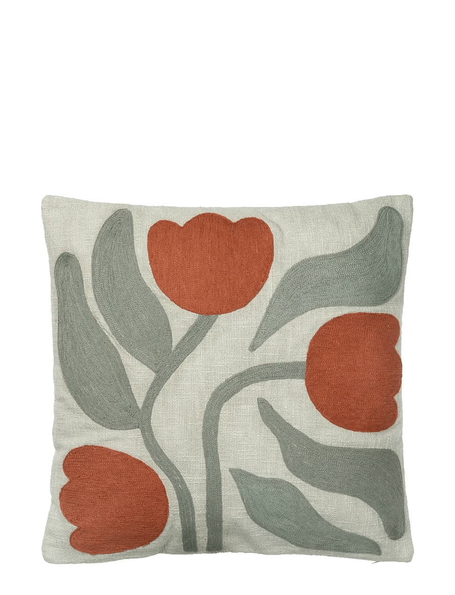 Broste Copenhagen - Dora Cushion Cover - padjakatted - green - 0