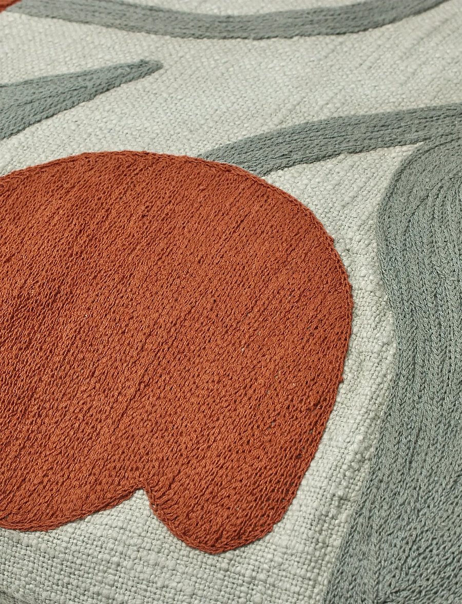 Broste Copenhagen - Dora Cushion Cover - padjakatted - green - 1