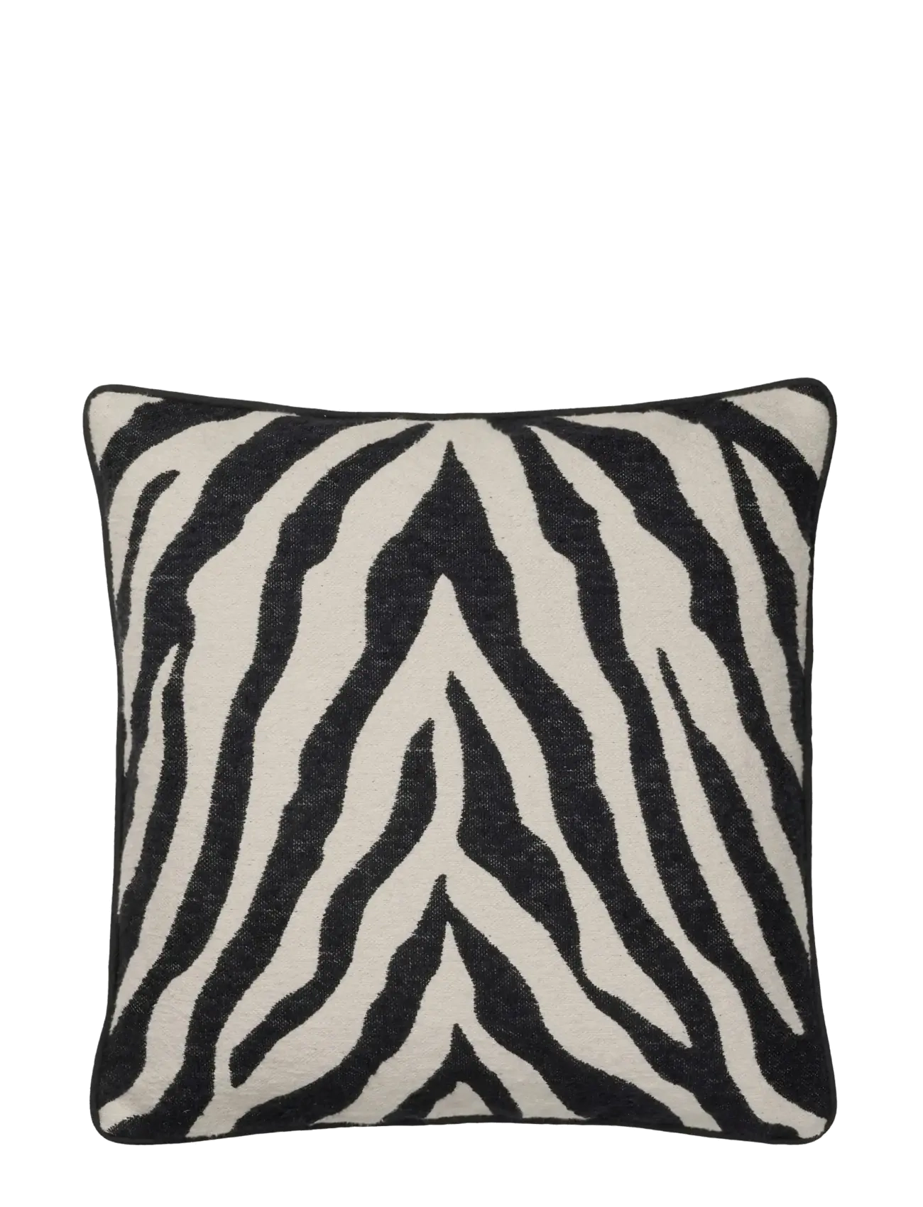 Broste Copenhagen Zebra Cushion Cover - Tekstiler - BLACK / multi