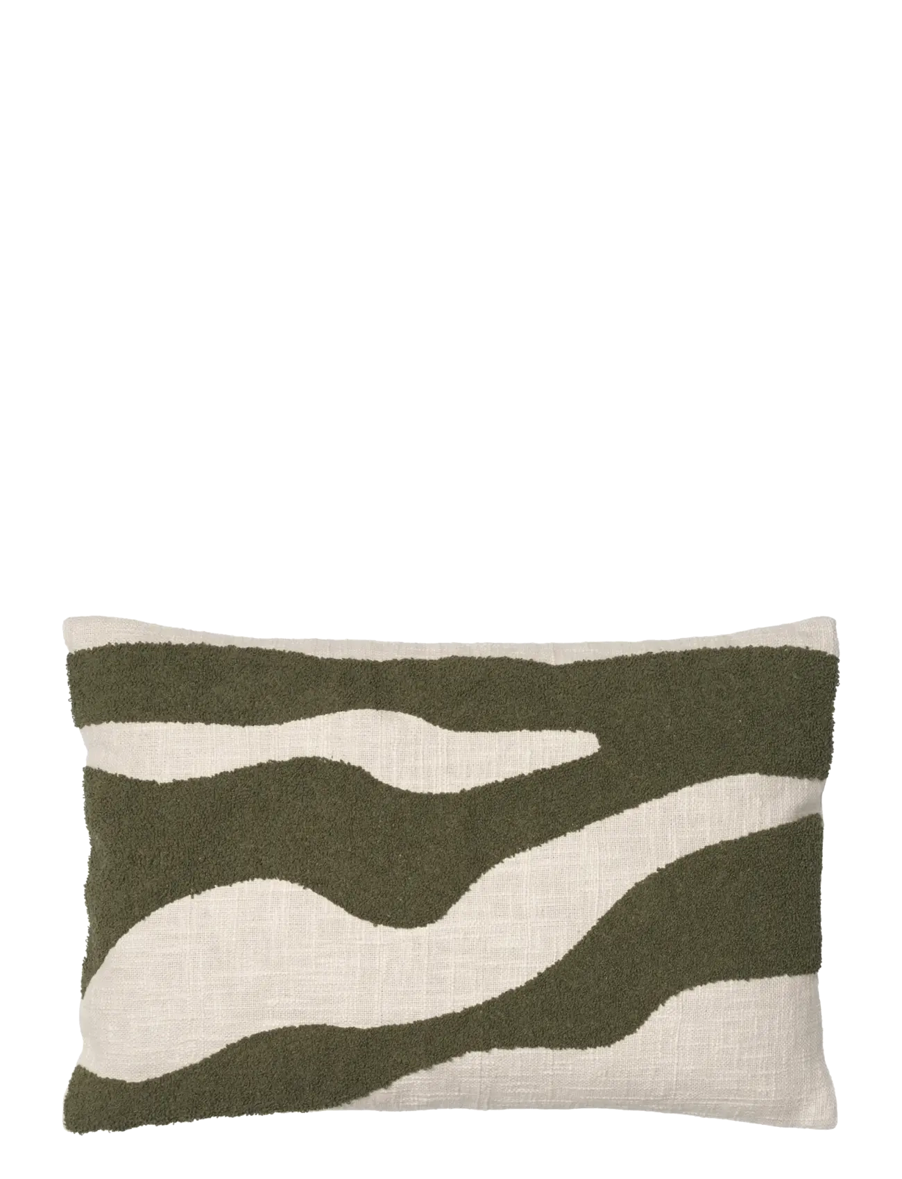Broste Copenhagen Marlie Cushion Cover - Julklappar - GREEN / green