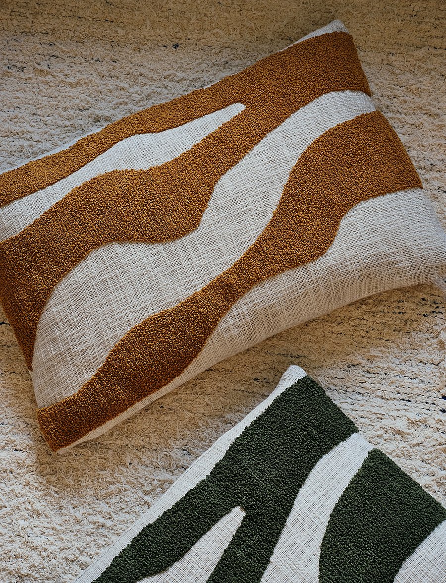 Broste Copenhagen - Marlie Cushion Cover - kissenbezüge - yellow - 0