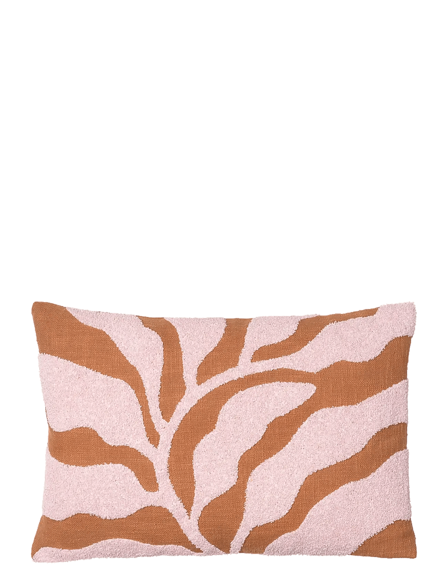 Broste Copenhagen - Delia Cushion Cover - dekoratīvās spilvendrānas - red - 1