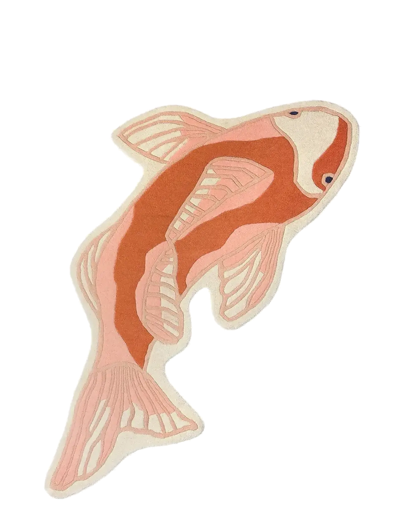 BROSTE COPENHAGEN Koi Rug Orange - L 130CM - Unisex