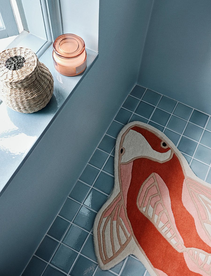 Broste Copenhagen - Koi Rug - wool rugs - pumpkin orange - 1