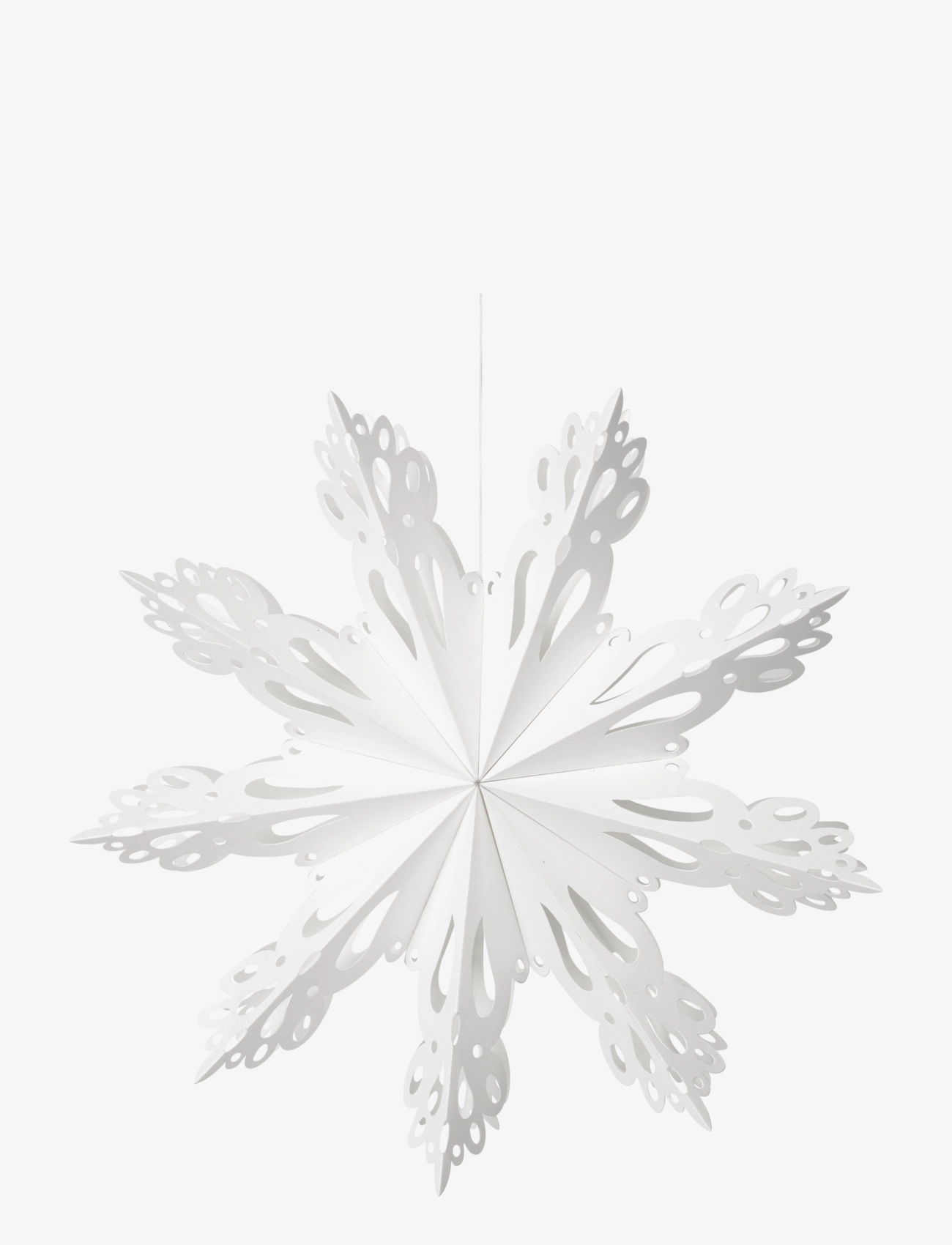 Broste Copenhagen Snowflake Star Ornament S - Kodusisustus - WHITE / white