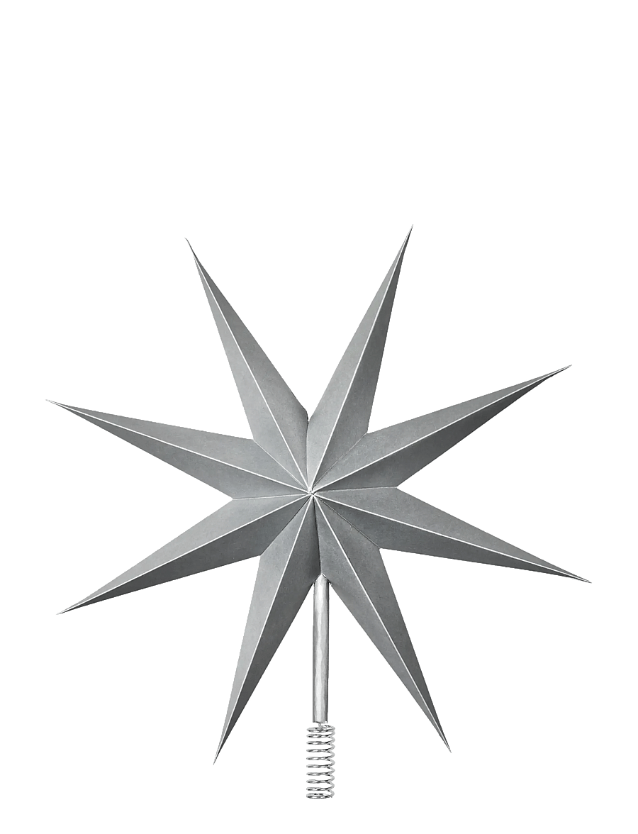 Broste Copenhagen - Star Tree Topper - silver - 0