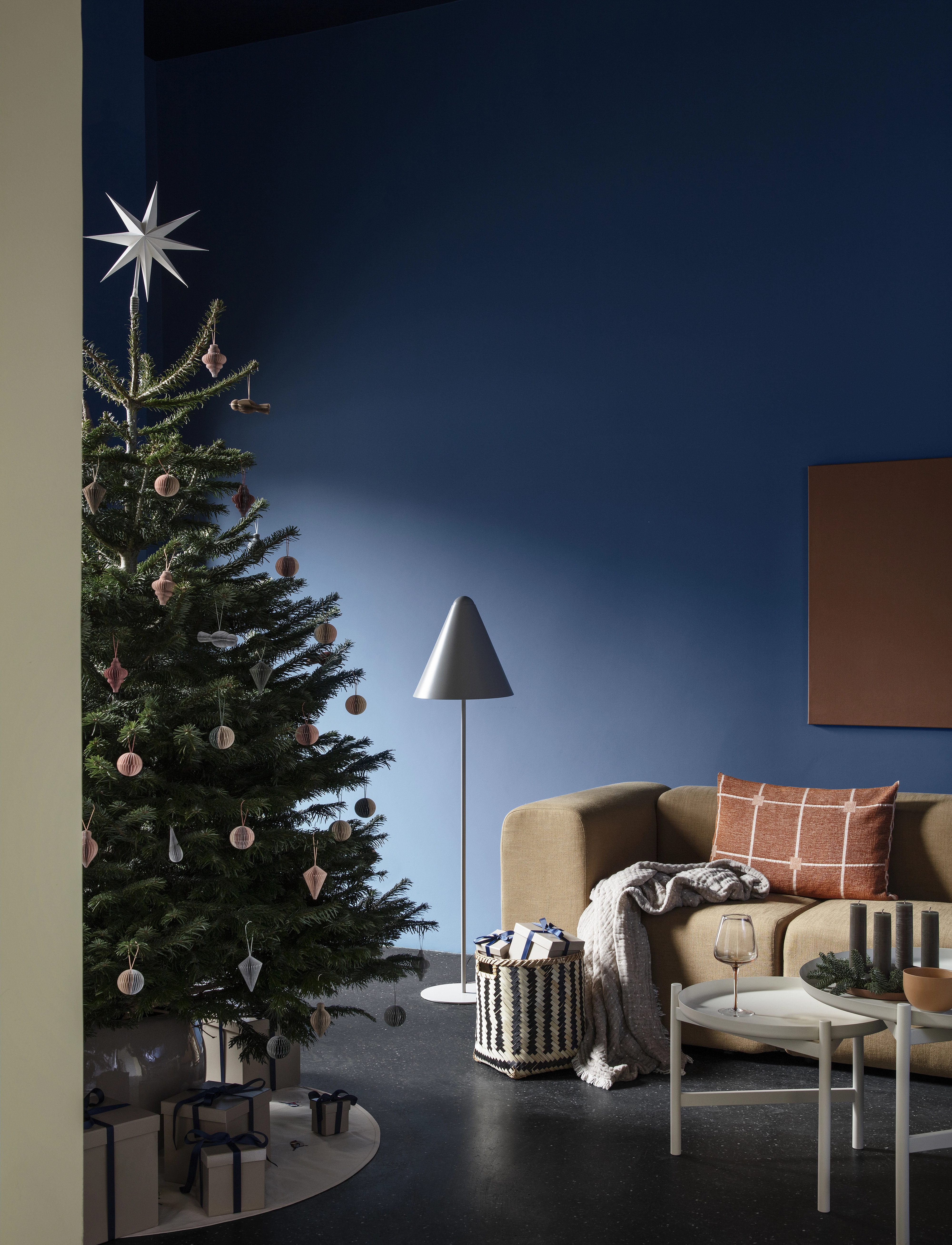 Broste Copenhagen - Star Tree Topper - weihnachtsdekoration - white - 0