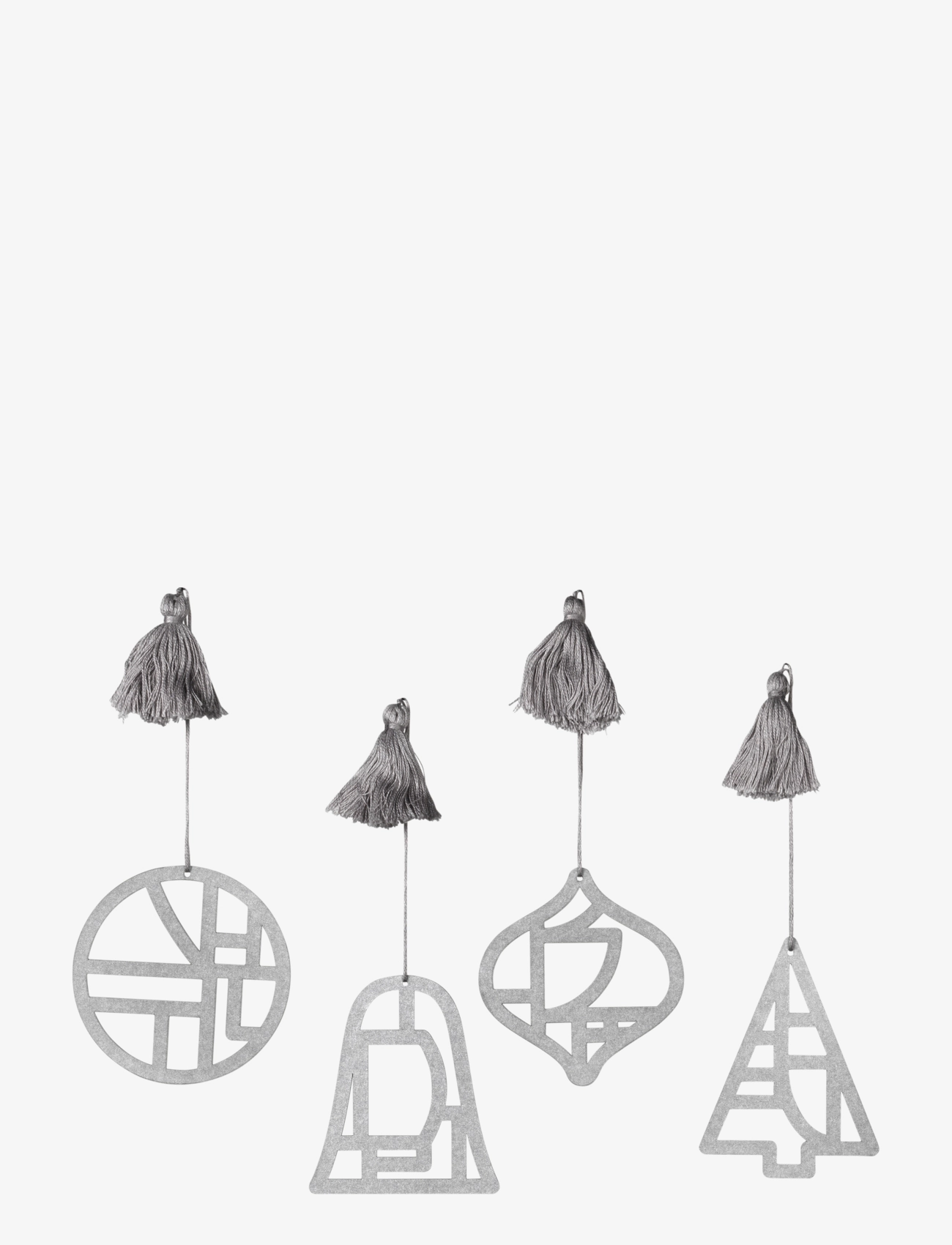 BROSTE COPENHAGEN Fili Ornaments Silber - One Size - Unisex