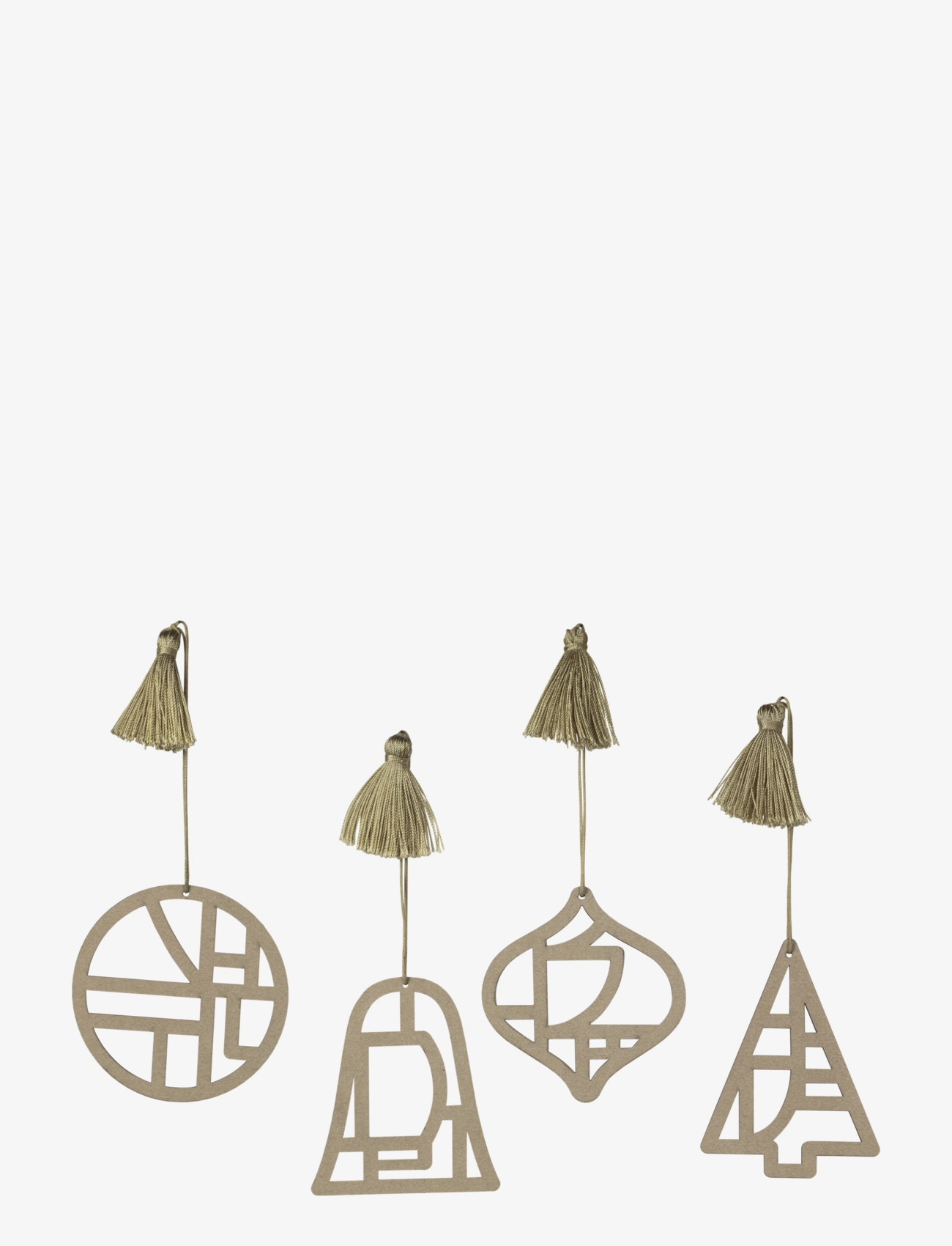 BROSTE COPENHAGEN Fili Ornaments Braun - One Size - Unisex