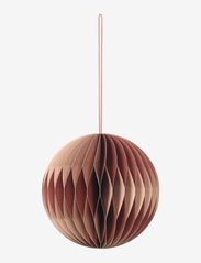 Ball Ornaments - POMPEIAN RED/DUSTY PINK