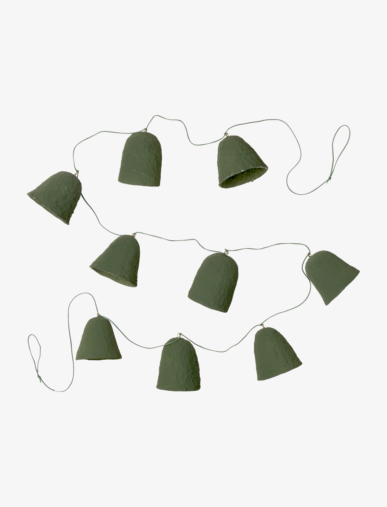 Broste Copenhagen Pulp Bell Ornament - Einrichtung - THYME / green