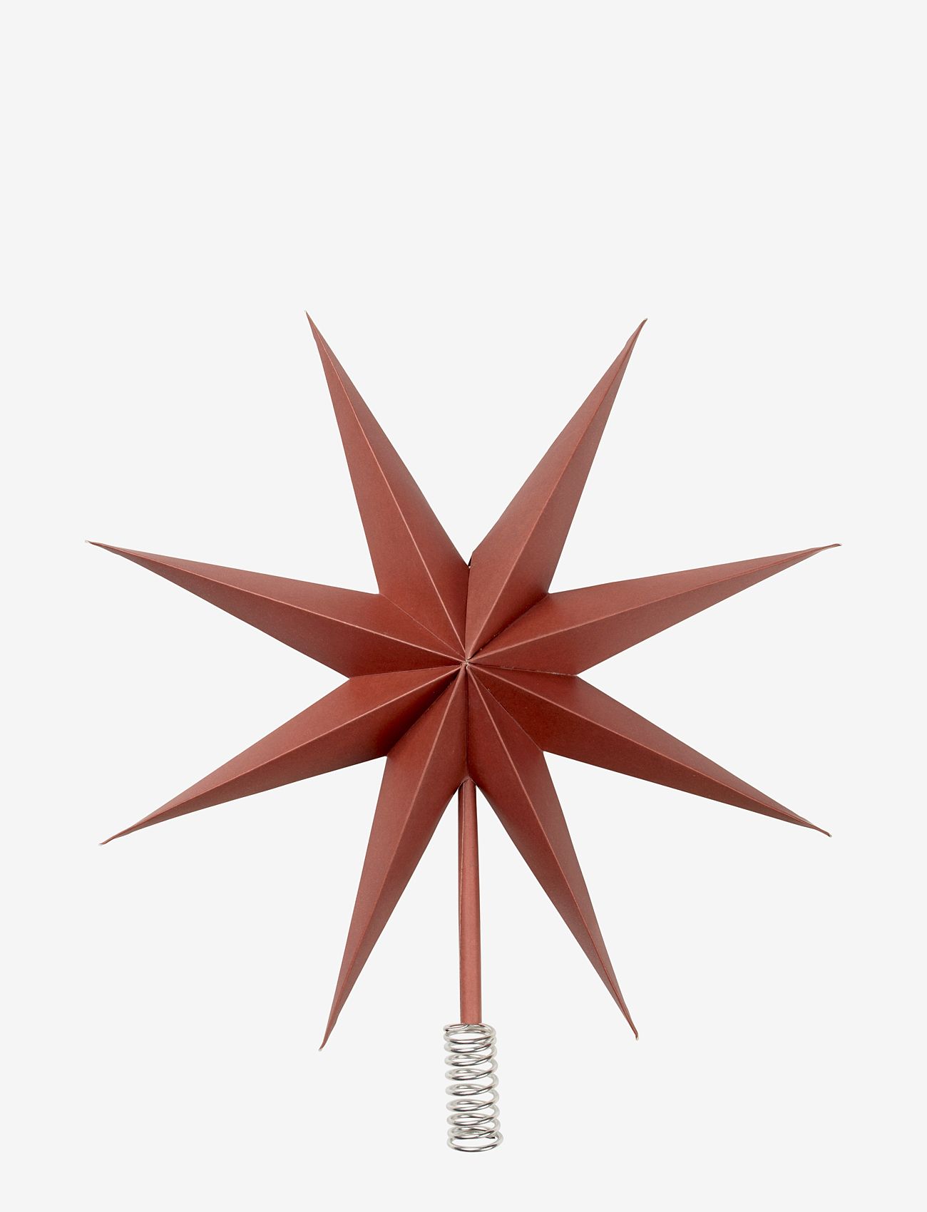 Broste Copenhagen - Star Tree Topper - pompeian red - 0