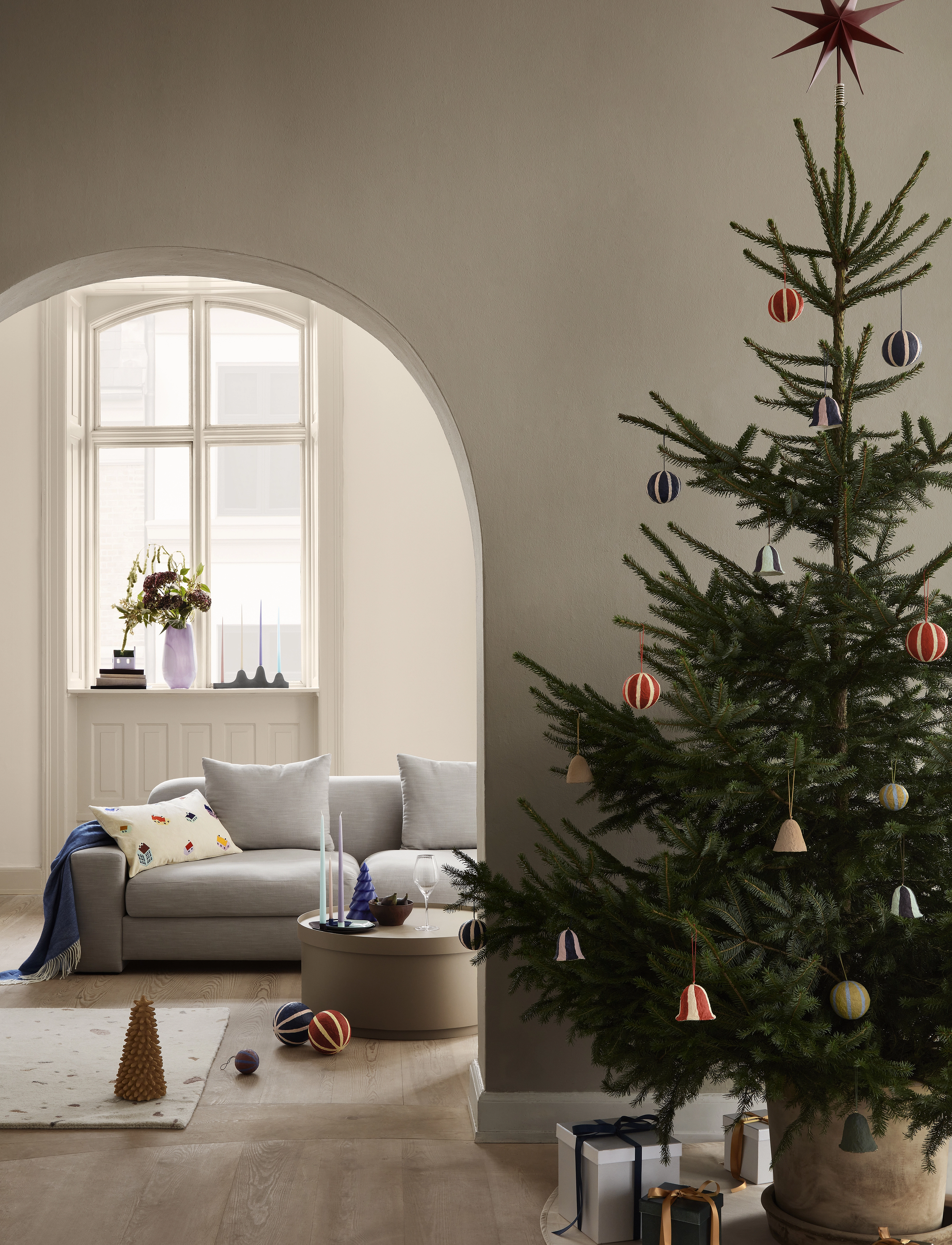 Broste Copenhagen - Star Tree Topper - weihnachtsdekoration - pompeian red - 0