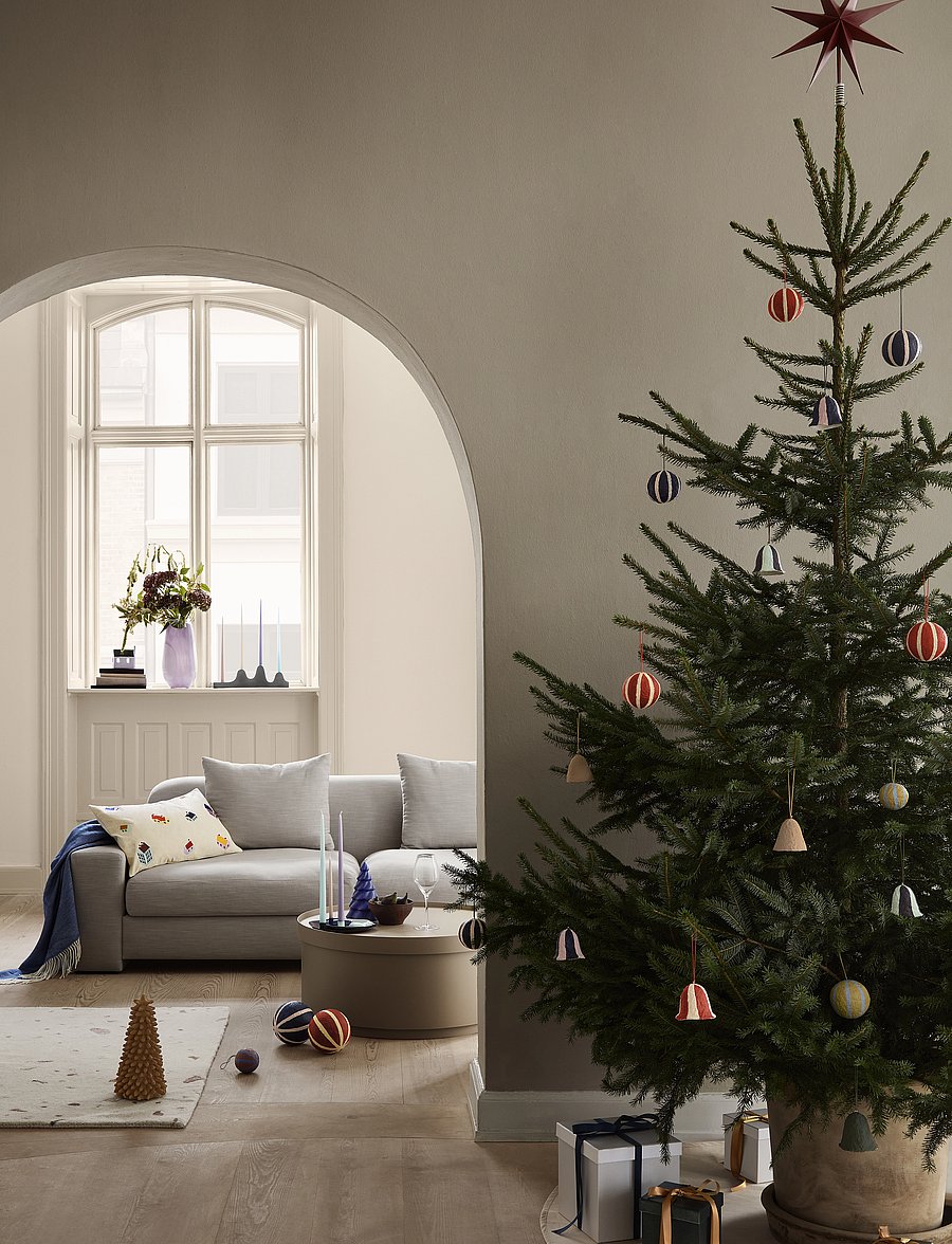 Broste Copenhagen - Star Tree Topper - ziemassvētku rotājumi - pompeian red - 0