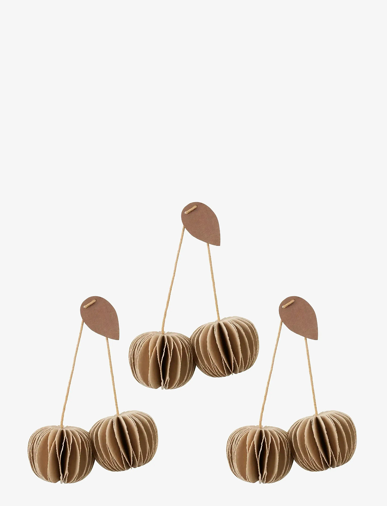 Broste Copenhagen - Cherry Ornaments - figuren & skulpturen - natural brown - 1