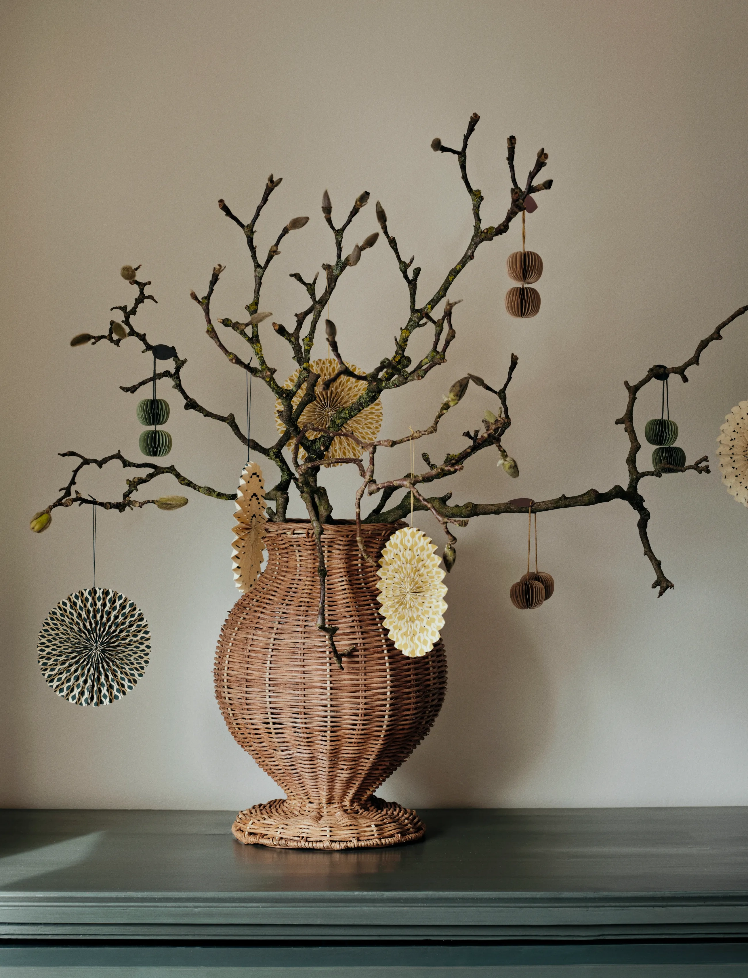Broste Copenhagen Cherry Ornaments, L:3 cm, Christmas Decoration, Braun - Baubles & Tree Accessories, Homeware