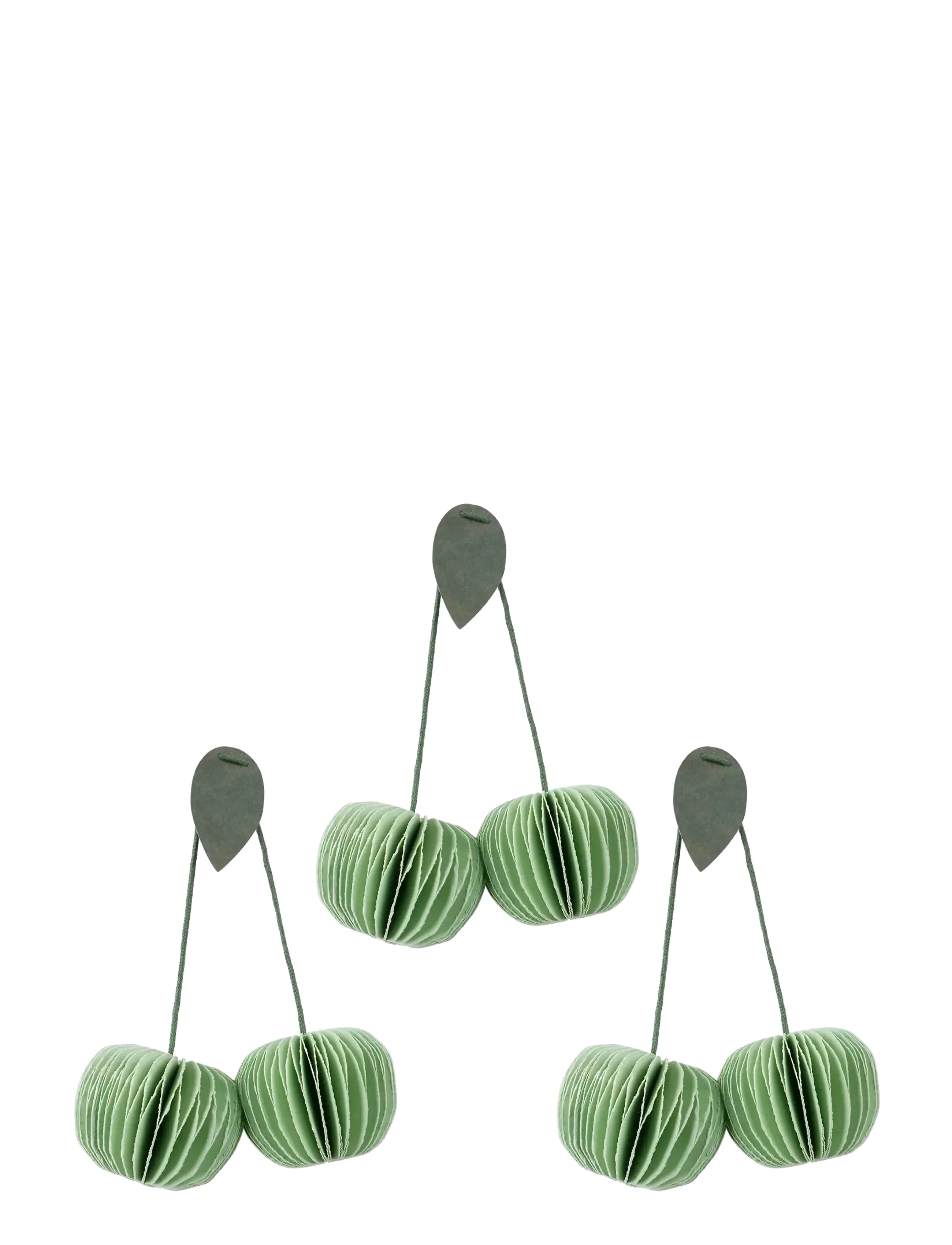 Broste Copenhagen Cherry Ornaments, L:3 cm, Christmas Decoration, Grün - Baubles & Tree Accessories, Homeware
