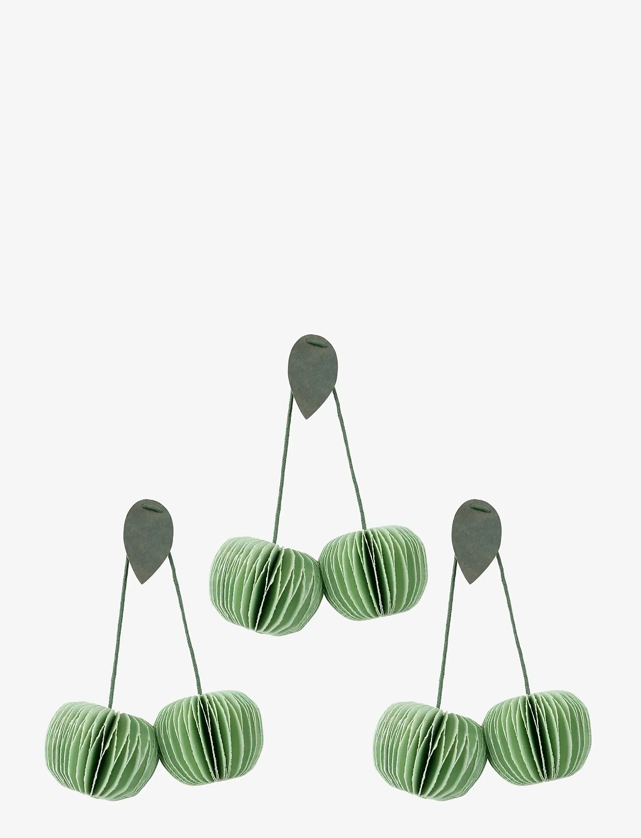 Broste Copenhagen - Cherry Ornaments - köp efter pris - light green - 0